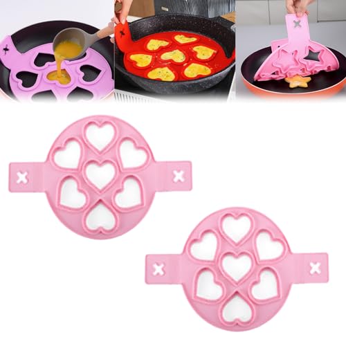 Pink heart shape(2Pcs)