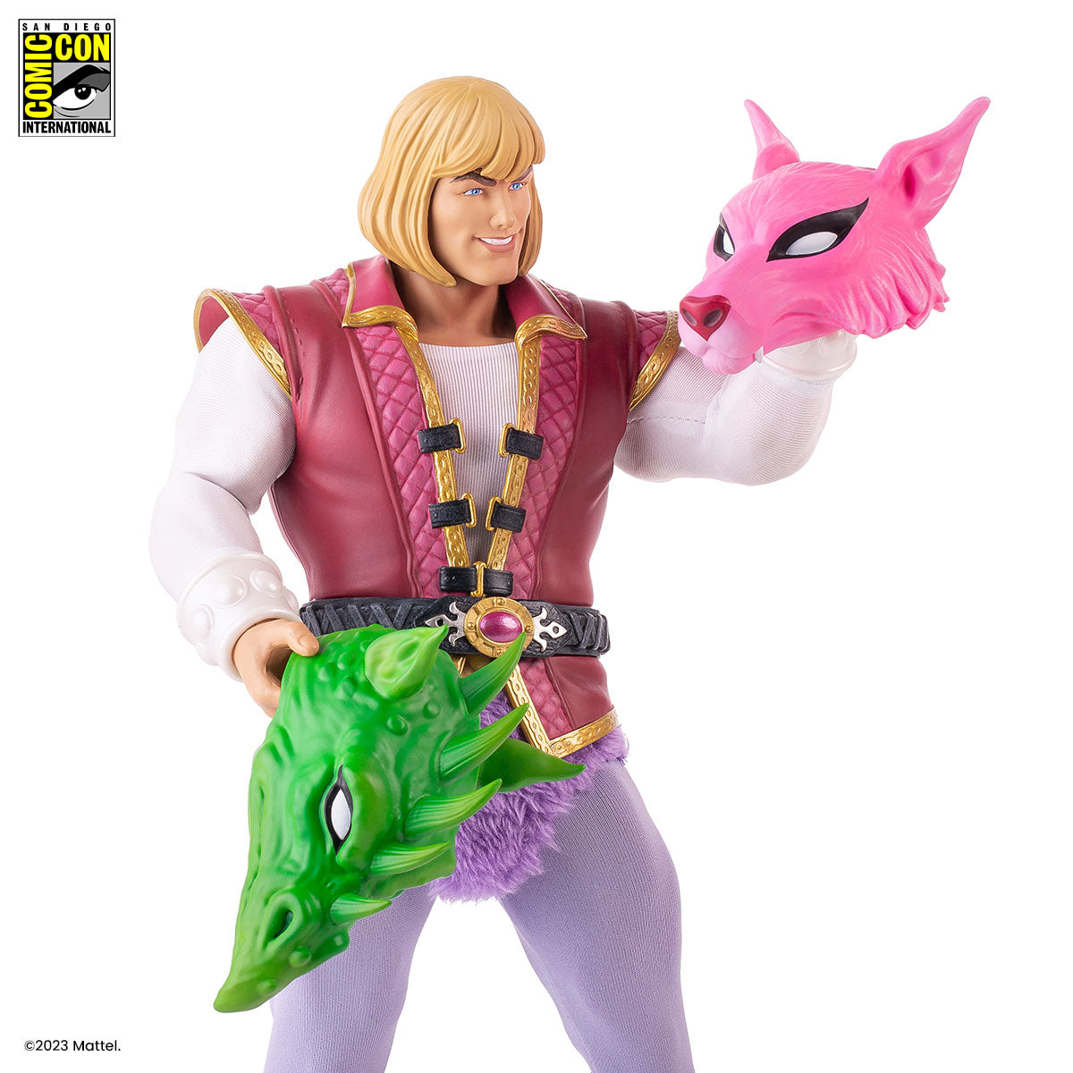Masters of the Universe Prince Adam 1/6 Scale Action Figure SDCC Exclusive Collectible - Perfect for Display, Gifts, and Comic-Con Fans