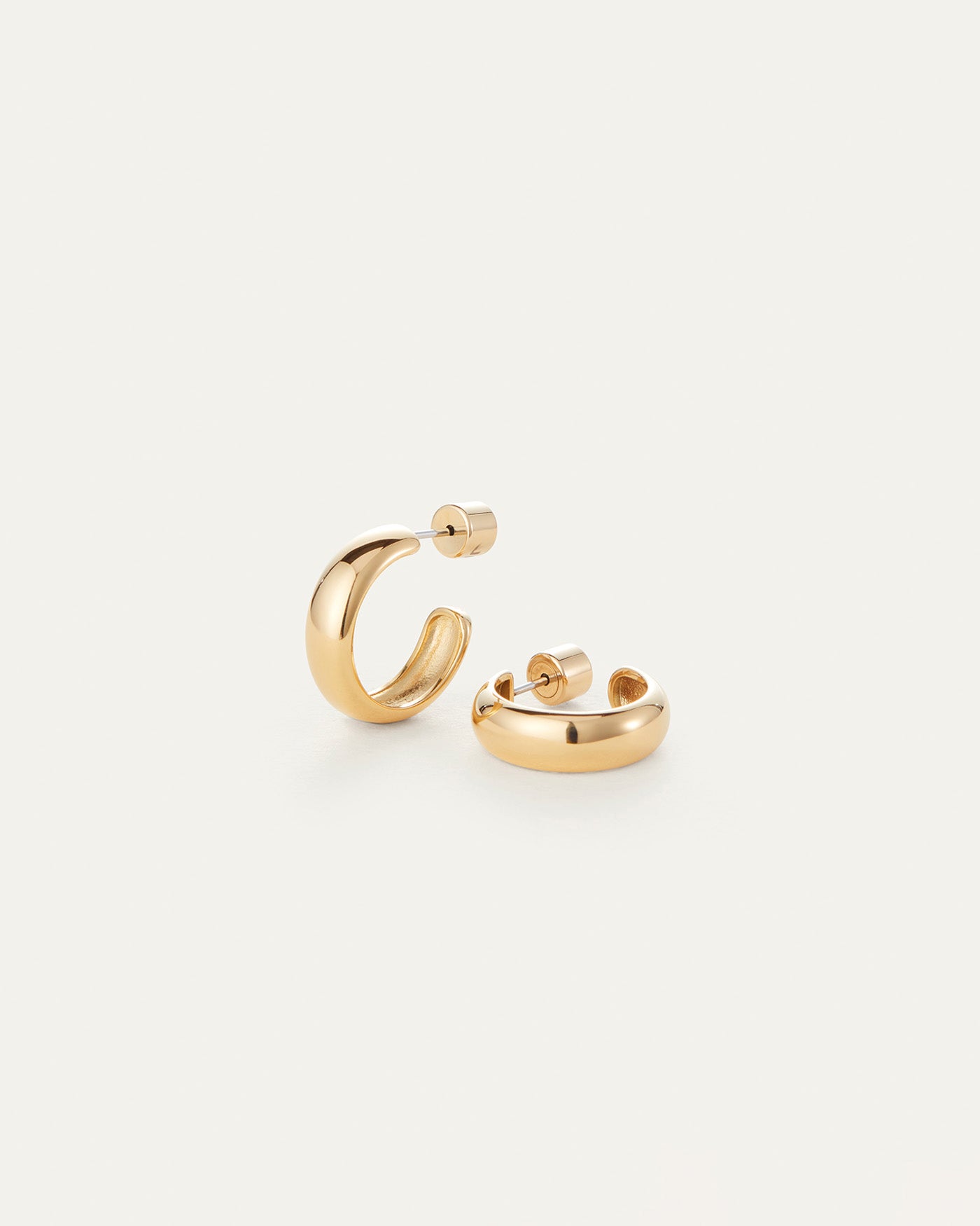 Stylish Small Hoop Earrings for Women - Minimalist Everyday Jewelry for Work & Casual Outfits