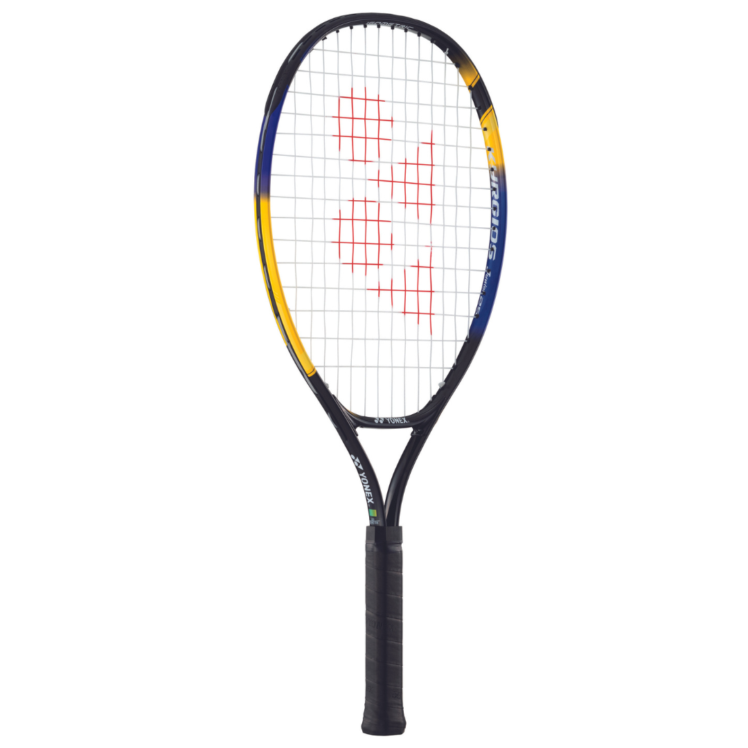 Yonex Kyrgios 25 Junior Alloy Tennis Racquet for Kids - Lightweight Youth Tennis Racket with Comfort Grip (Yellow/Navy) - Perfect for Beginners & Junior Tennis Training