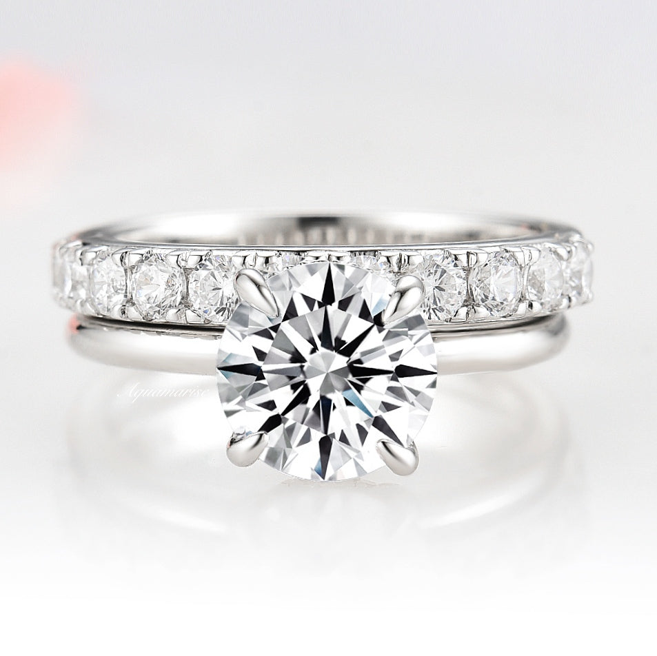 IGI Certified Lab Grown Diamond Solitaire Engagement Ring Set in 14K White Gold - Perfect for Proposals, Anniversaries & Wedding Bands