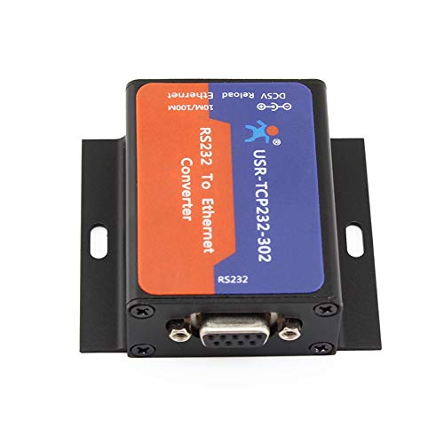 USR-TCP232-302 5-Pack Tiny Serial RS232 to Ethernet TCP/IP Converter Module - DHCP/DNS Support | Ideal for Industrial Automation, IoT Devices & Network Communication Solutions