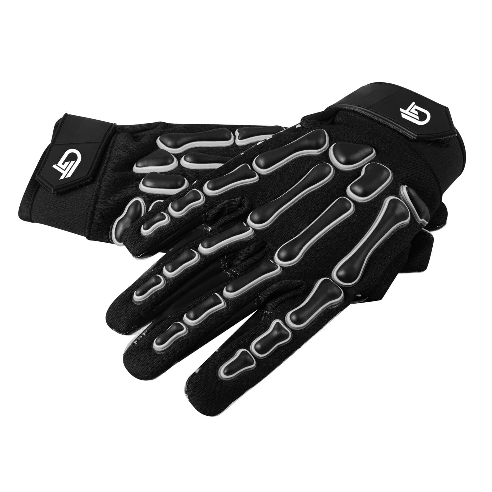 **Glorious Traders Youth & Adult Football Gloves – Super Sticky Silicone Grip for Wide Receivers – Black & White – Perfect for Training, Games & Competitive Play**
