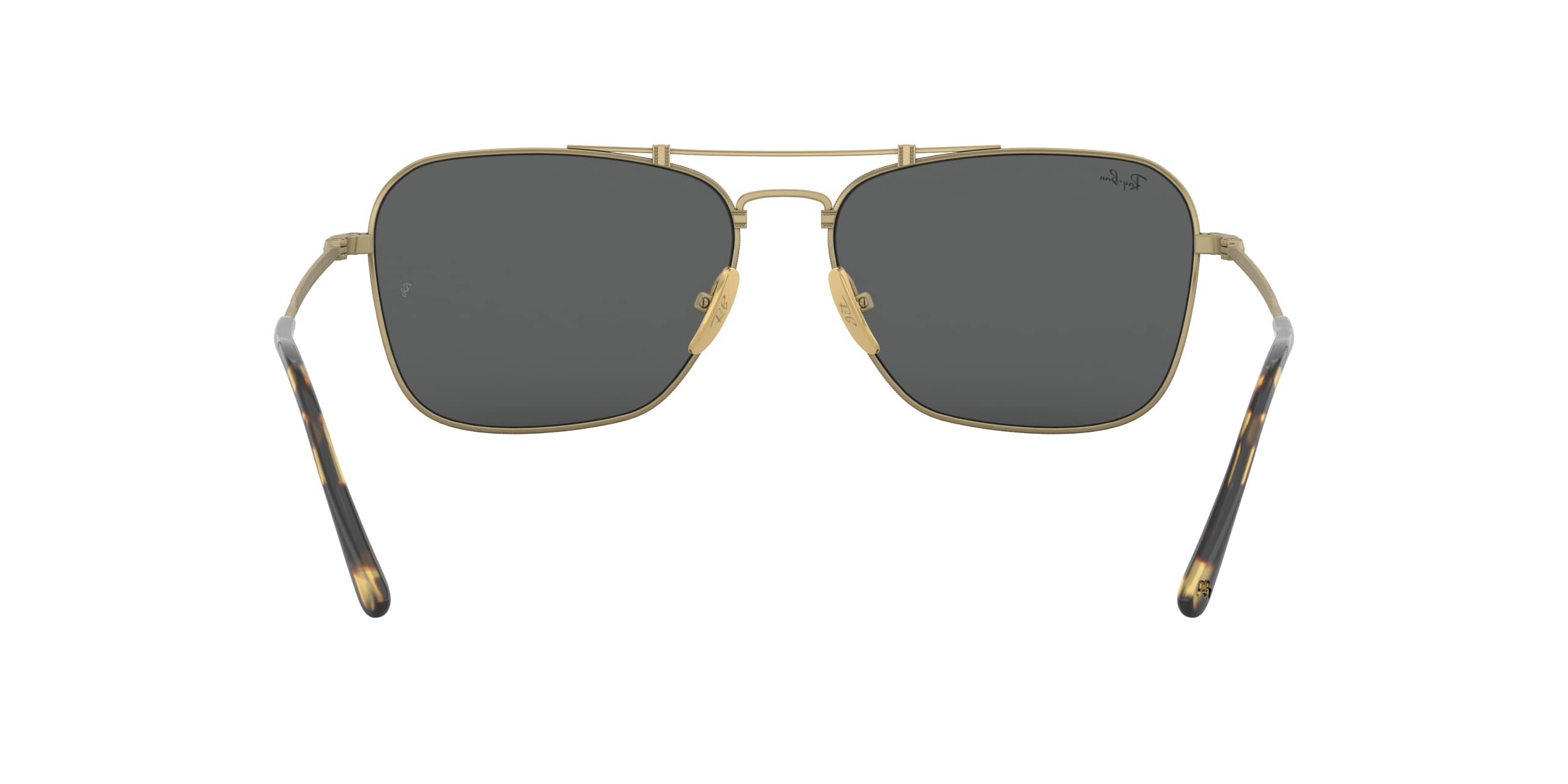 Ray-Ban RB8136 Caravan Titanium Square Sunglasses - Polarized UV Protection for Men & Women - Perfect for Driving, Beach & Outdoor Activities