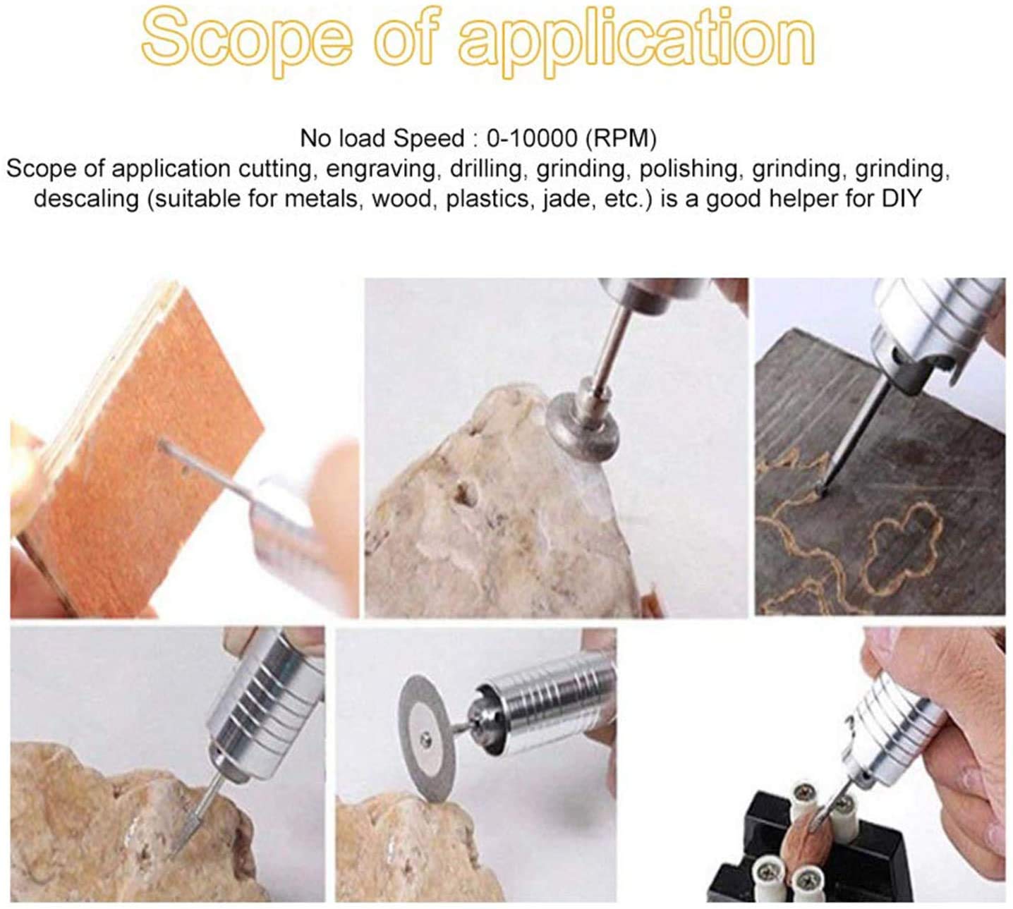 Professional 110V Mini Jewelry Lapidary Saw - DIY Rock Cutting & Polishing Machine with Flexible Shaft, 0-10000 RPM Benchtop Grinder for Gemstones, Left-Handed Use - Perfect for Jewelry Making, Stone Carving & Craft Projects