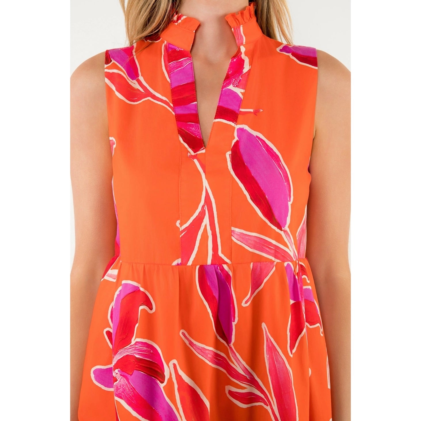AYLANI Women's Summer Floral Dress - Elegant Sleeveless Maxi Dress for Beach, Party & Casual Wear | Lightweight & Comfortable