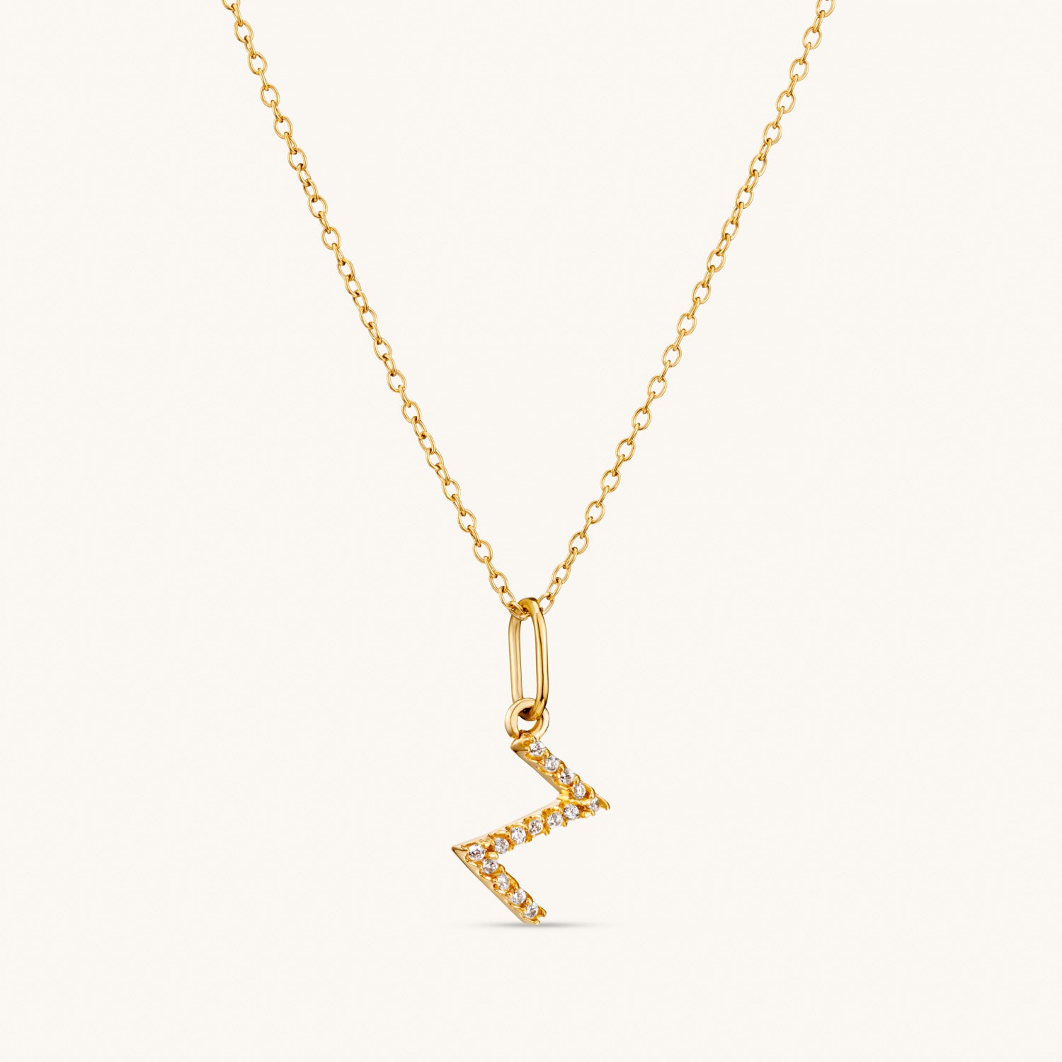 Personalized Gold Z Crystal Initial Necklace - Elegant Monogram Jewelry for Women, Perfect Gift for Birthday, Anniversary & Valentine's Day