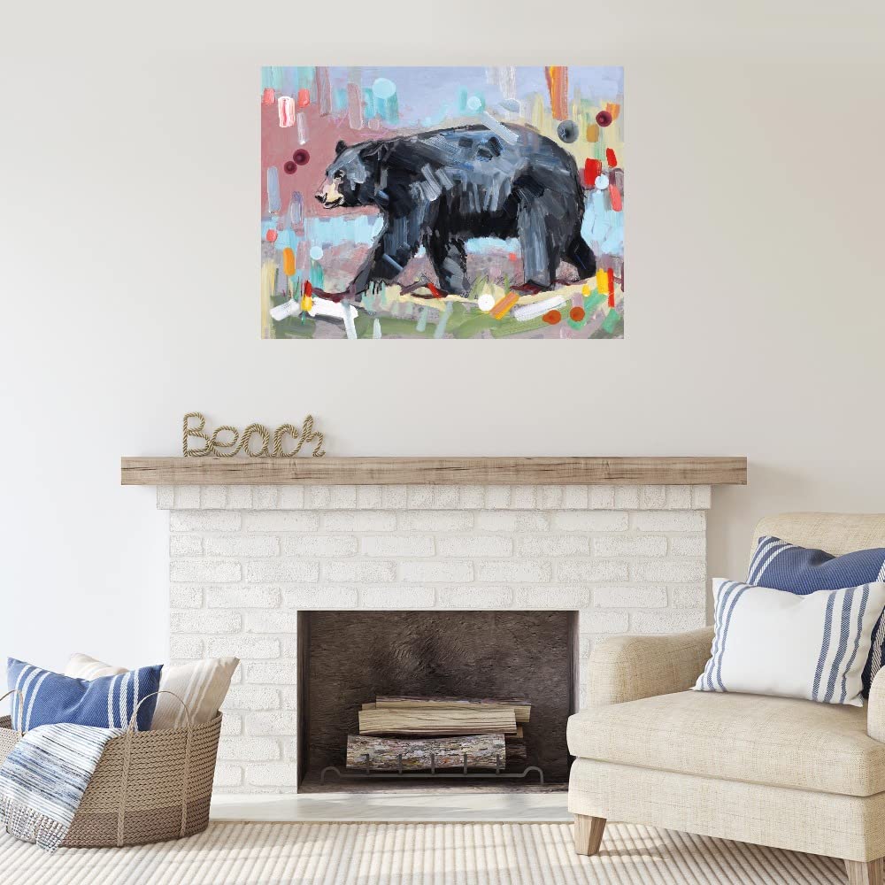Wild Heart Canvas Wall Art - 56x42 Inch Hand-Painted Fine Art Print by Adam Swanson - Ready to Hang for Living Room, Bedroom, Office & More - Perfect for Home Decor, Gifts & Interior Design