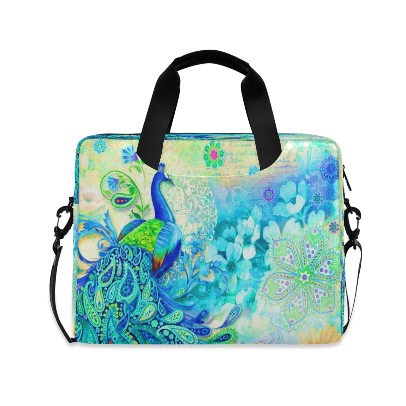 13-15.6 Inch Laptop Bag with Protective Sleeve, Lightweight Computer Carrying Case for MacBook, Notebook, Ideal for Work, School, and Travel