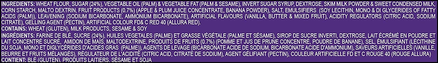 Britannia Treat Naughty Jim Jam Sandwich Biscuits 3.52oz (100g) - Pack of 6 - Delicious Strawberry Filled Cookies for Breakfast, Tea Time & Snacking - Perfect for Office, School Lunchboxes & Family Gatherings