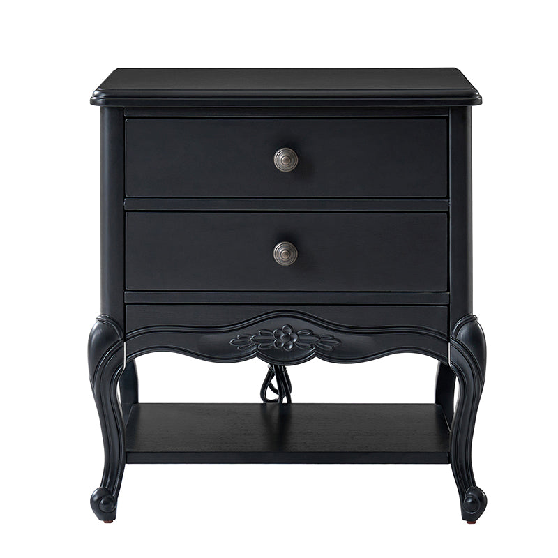 Nina Modern Nightstand with Hidden Drawer - Fully Assembled Bedside Table for Bedroom, Living Room & Office - Traditional Exquisite Design (Optional Types Available)