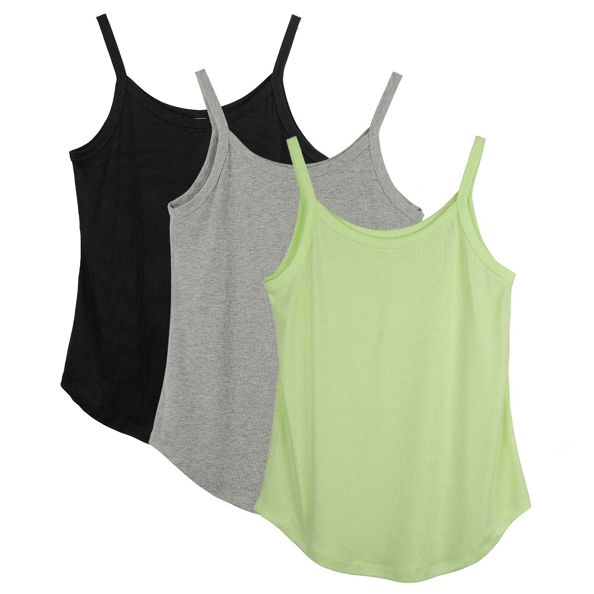 Icyzone Women's Workout Tank Tops - Breathable Strappy Athletic Yoga Shirts for Running, Gym & Fitness (3-Pack) | Perfect for Yoga, HIIT, Cardio & Summer Workouts