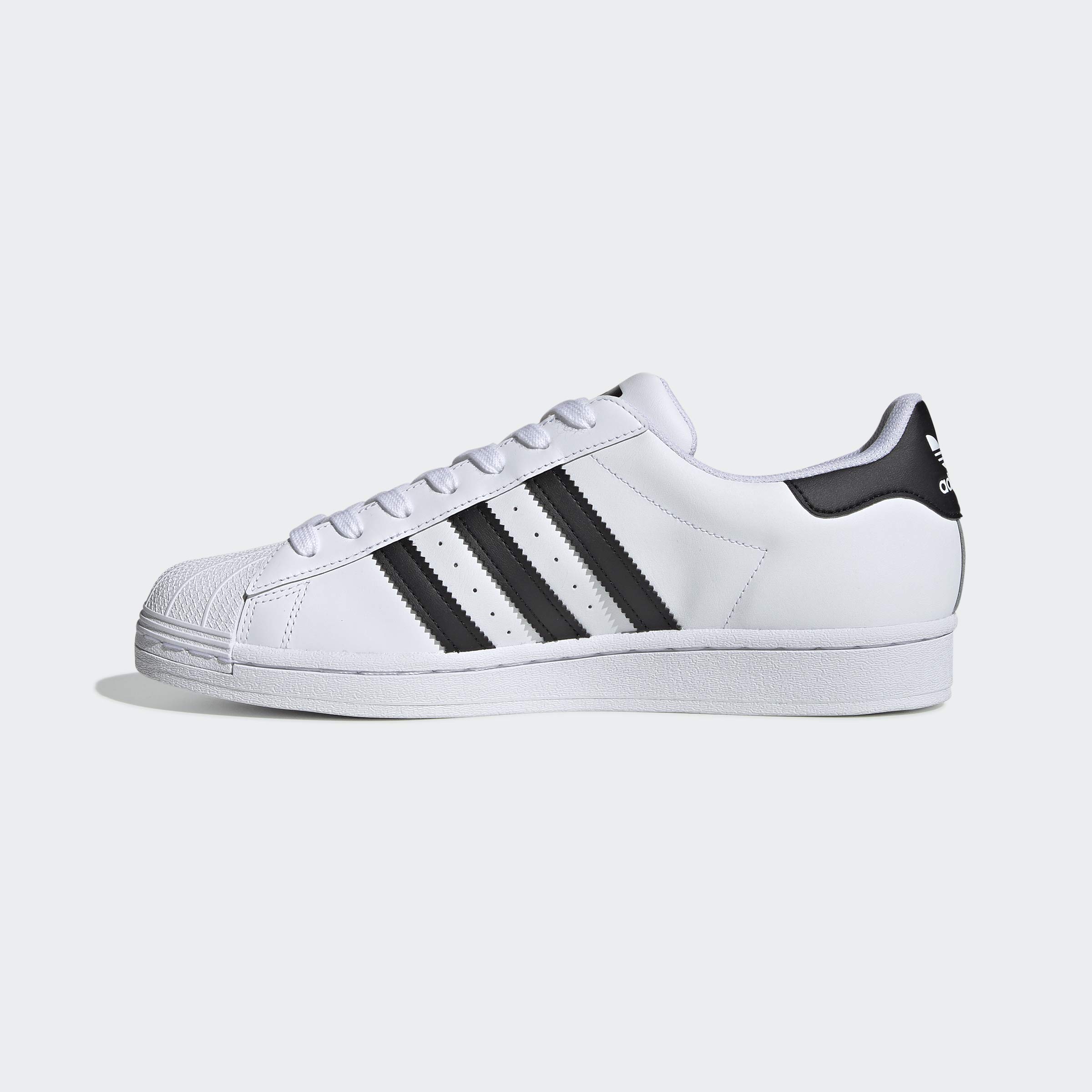 adidas Superstar Men's Sneakers - Classic White Leather Low Top Shoes for Casual Wear, Street Style & Everyday Comfort