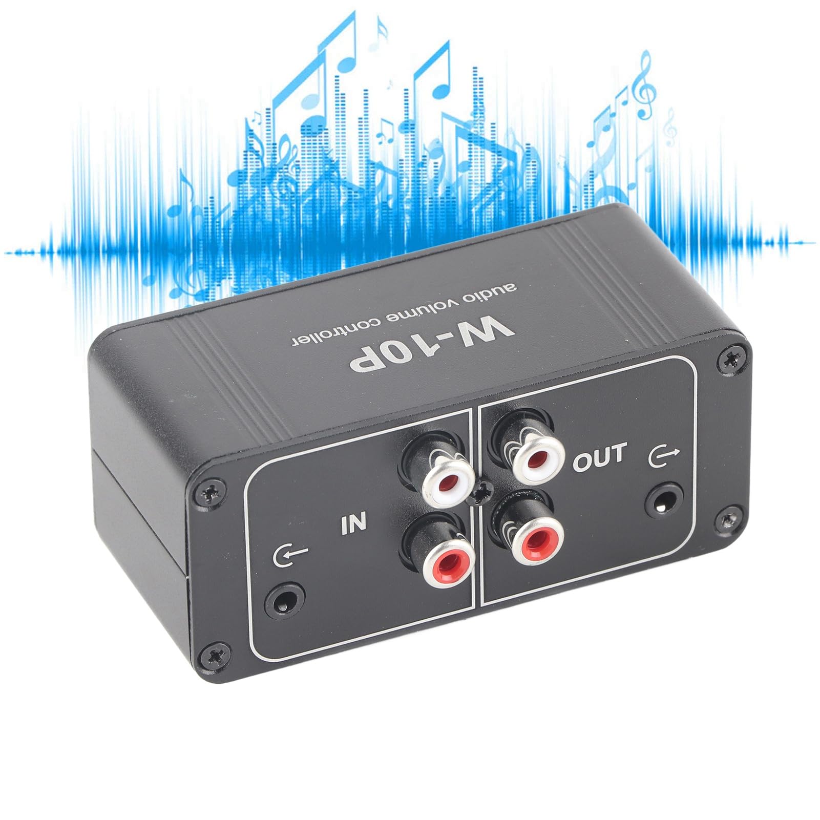 High-Quality Stereo Audio Switch Box - Lossless Signal, Premium Sound Circuit, Mini Audio Fader Preamp with Volume Control for DVD/CD Players - Perfect for Home Theater & Music Studio Setups