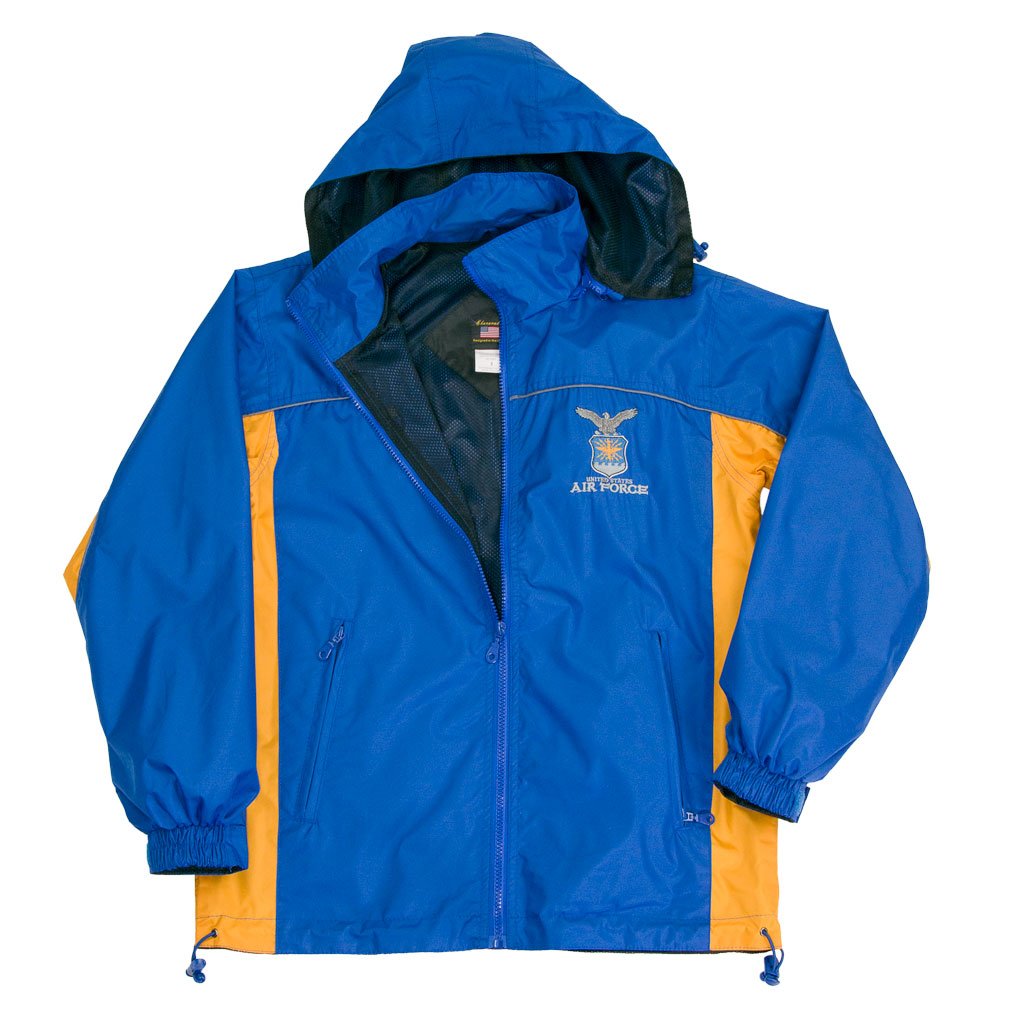 Erazor Bits Air Force Windbreaker Jacket - Lightweight Water-Resistant Outdoor Jacket for Men | Perfect for Hiking, Running & Casual Wear