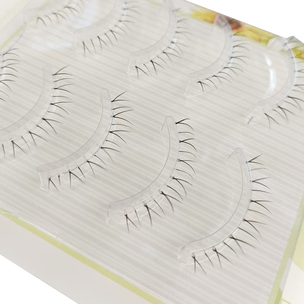 5 Pairs Ultra Thin V-Shaped Bottom Eyelashes - Natural Lower Lash Extensions with Clear Band for Daily Nude Makeup | Perfect for Bridal, Party & Everyday Wear