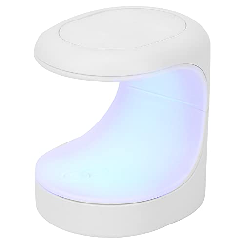 16W UV LED Nail Gel Curing Lamp - Dual Light Source Professional Nail Dryer Machine with USB Charging for Fast Drying | Perfect for Home & Salon Nail Art Manicure Tools (White)
