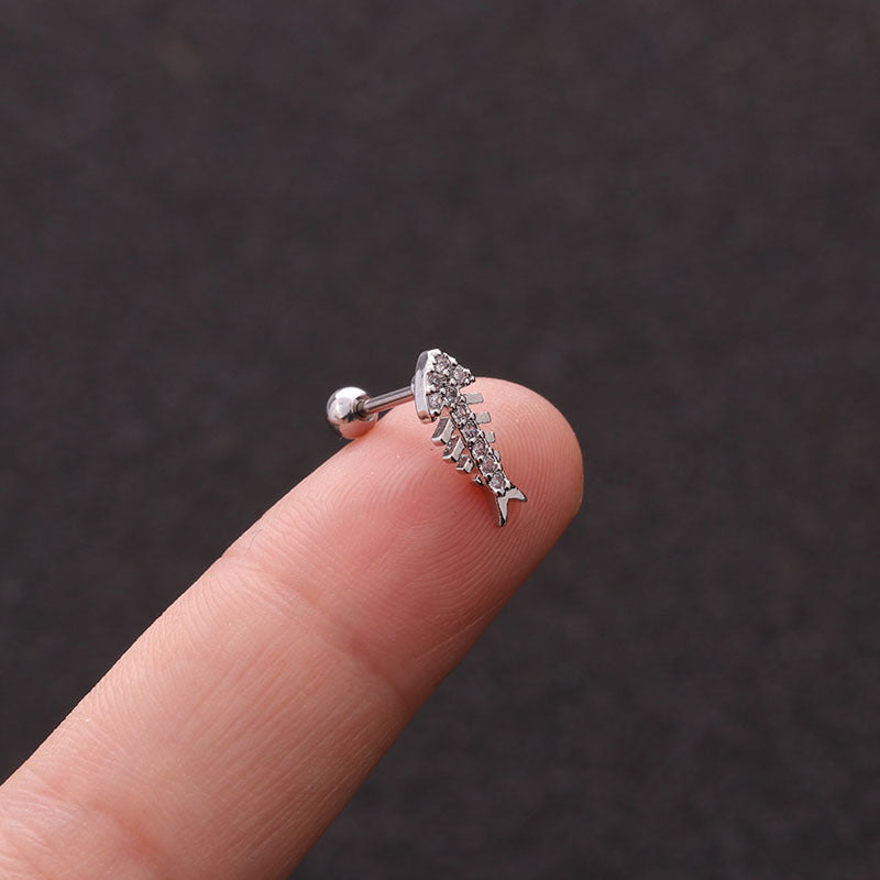20G Heart Helix Stud Earrings for Upper Lobe Piercing - Hypoallergenic Surgical Steel Cartilage Jewelry - Perfect for Daily Wear, Parties & Gifts | HSPJ1937