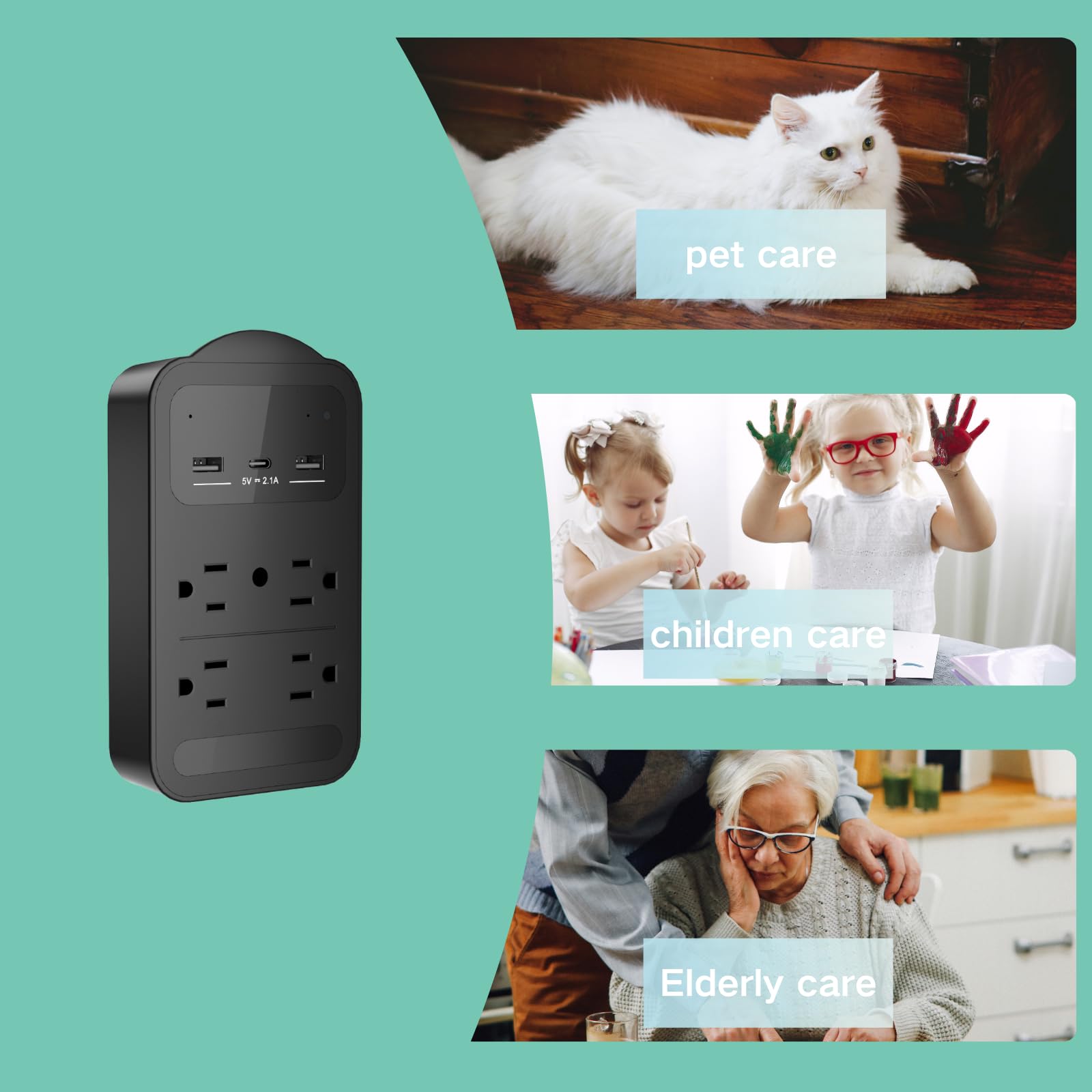 4K CAMDUCK WiFi Security Camera with Night Vision - Indoor Home Monitoring for Baby, Elderly, Dog & Pet Care | 24/7 SD Card Storage, iOS & Android App | Perfect for Nursery, Senior Safety & Pet Watching