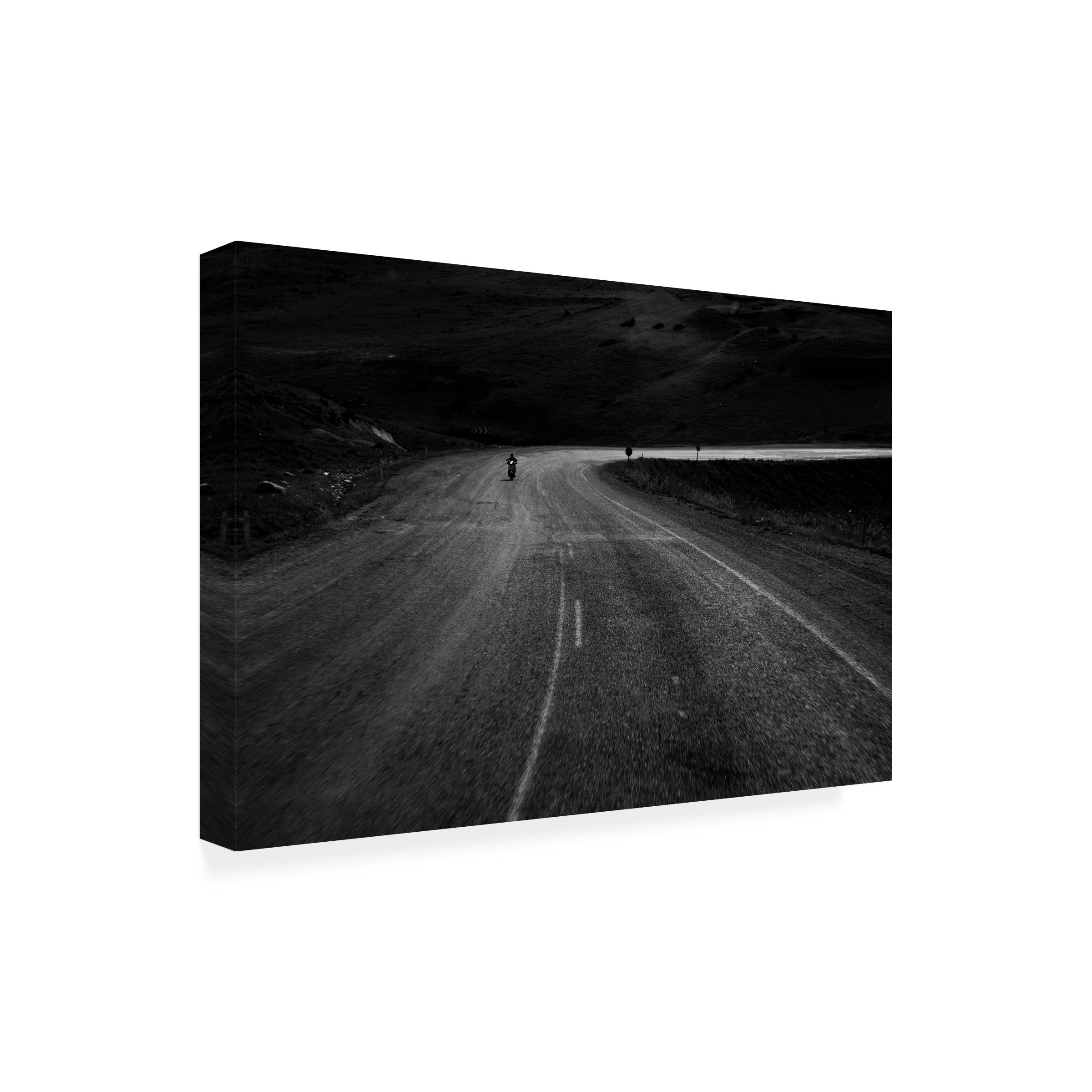 Trademark Fine Art 'Bend' Abstract Canvas Wall Art by Ramiz Sahin - Modern Home Decor for Living Room, Bedroom & Office