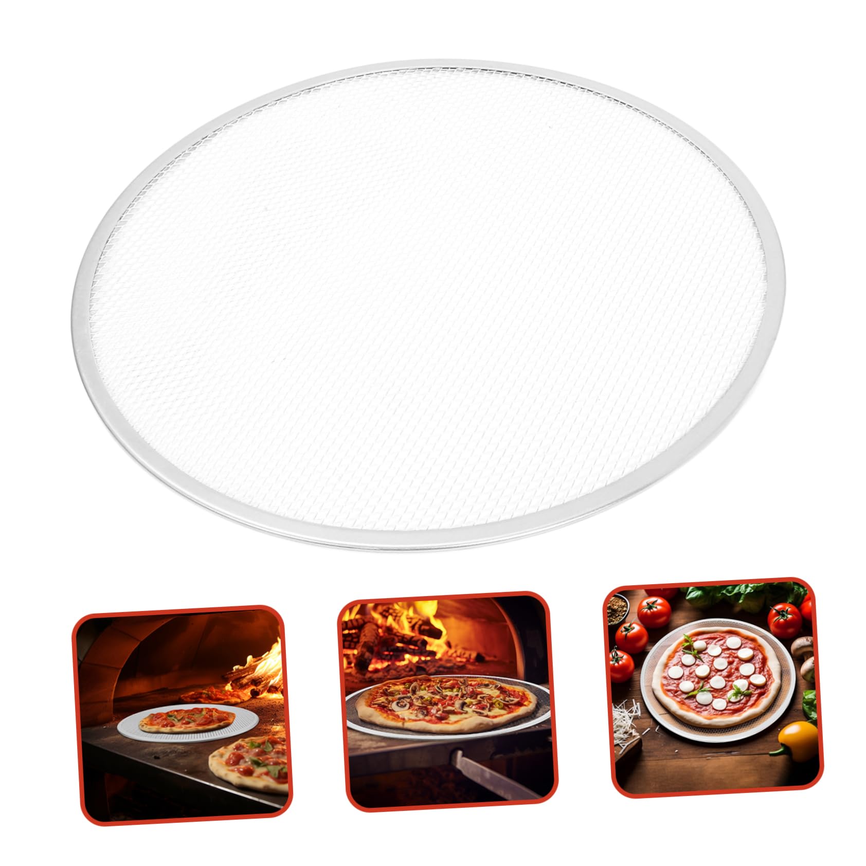 DOITOOL 17 Inch Nonstick Perforated Pizza Pan - Round Baking Sheet for Pizza, Fries, Bread & Cookies - Heavy Duty Oven Safe Bakeware for Home & Commercial Kitchens - Perfect for Parties, BBQs & Family Dinners