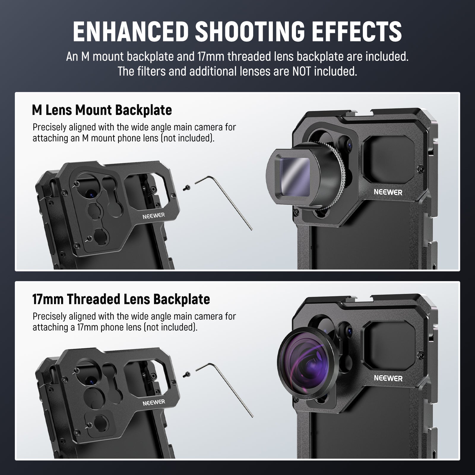 NEEWER S23 Ultra Phone Cage Video Rig Kit - Professional Smartphone Stabilizer for Samsung Galaxy S23 Ultra - Perfect for Vlogging, Filmmaking, and Live Streaming