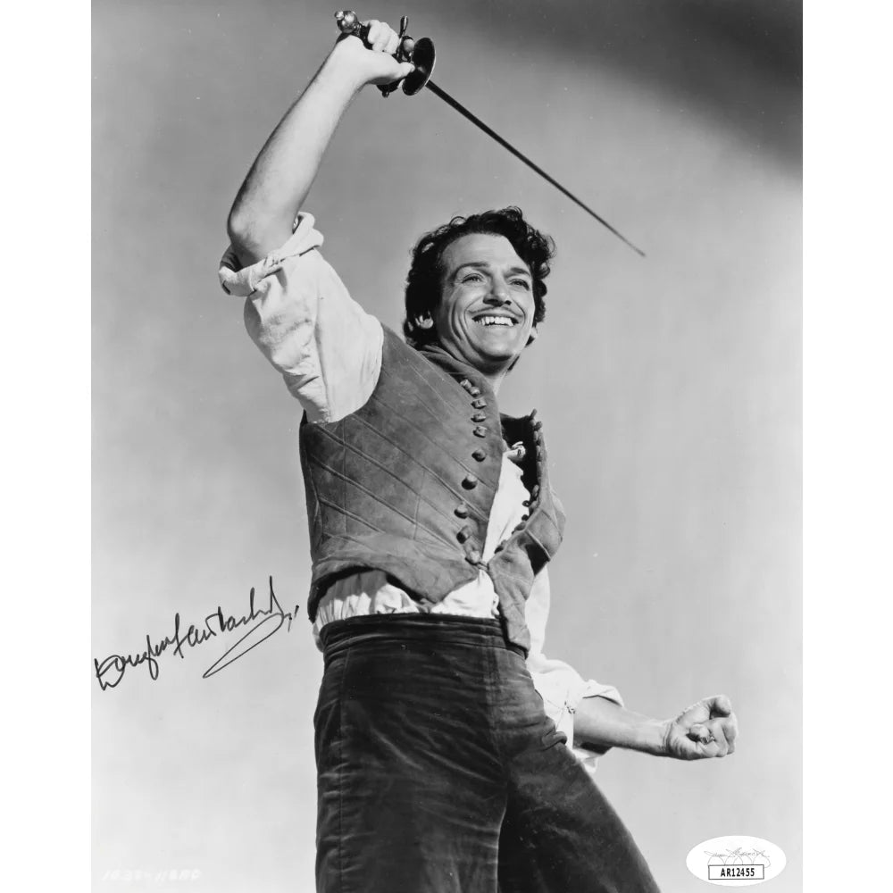 Douglas Fairbanks Jr. Autographed 8x10 Photo with JSA COA - Sinbad The Sailor Signed Memorabilia - Perfect for Movie Collectors, Vintage Hollywood Fans & Home Theater Decor