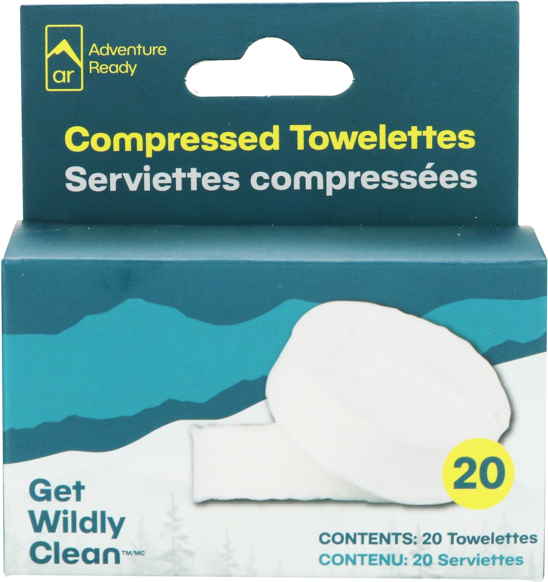 Eco-Friendly Compostable Towelette Refills - 20 Pack | Biodegradable Wet Wipes for Camping, Hiking & Outdoor Adventures | Travel & On-The-Go Hygiene Essentials
