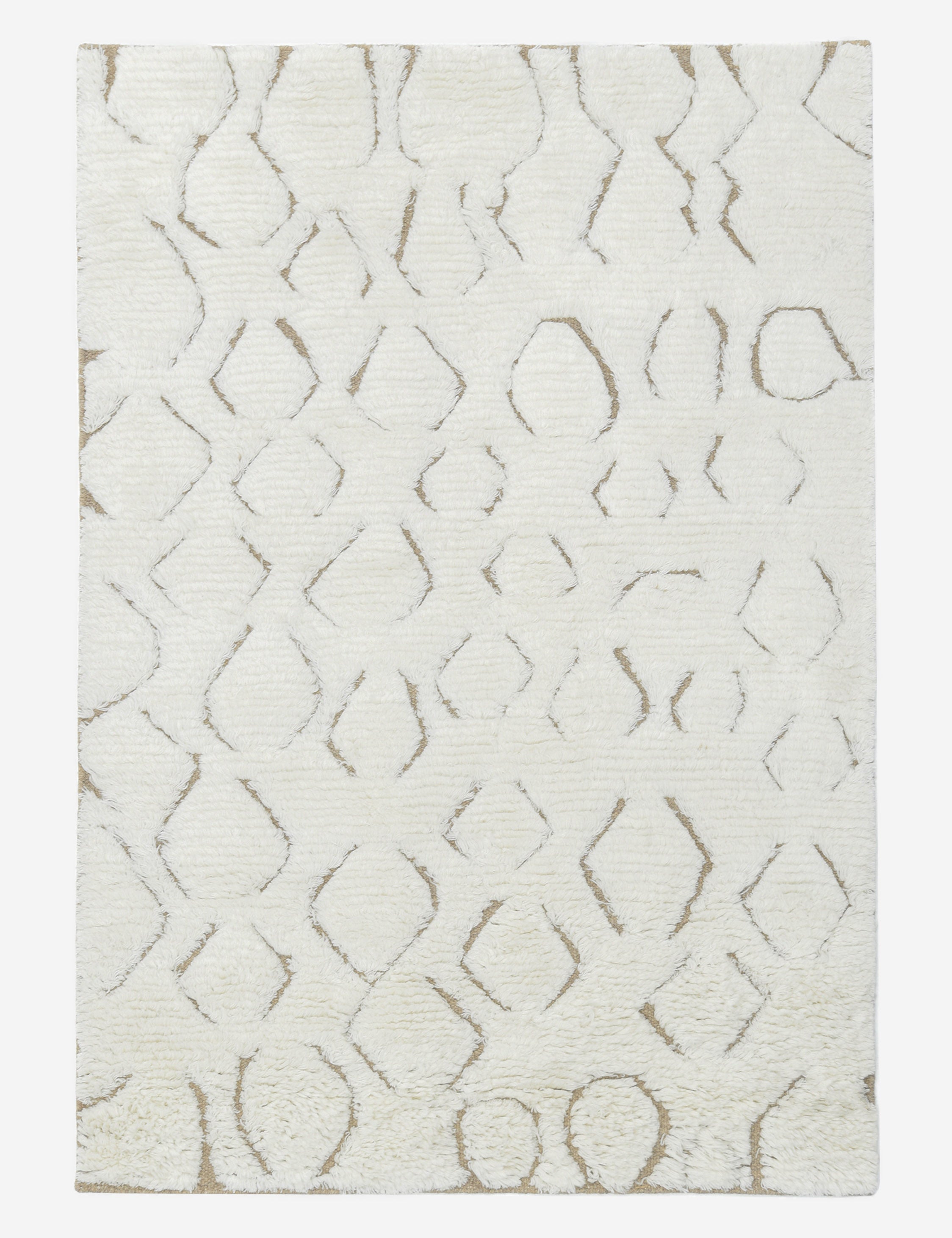 Hand Knotted Wool Moroccan Style Cluny Rug - Perfect for Living Room, Bedroom & Boho Home Decor