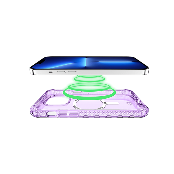 ITSKINS SUPREME MAGCLEAR Case for iPhone 14 Pro - Purple | Premium Magnetic Protective Cover | Perfect for Work, Travel & Everyday Use