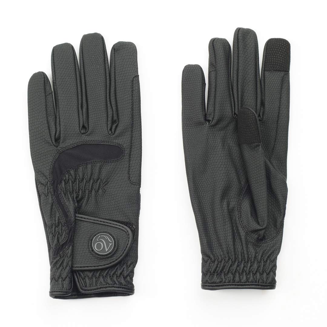 Ovation LuxeGrip StretchFlex Gloves for Women & Men - Medium Size, Touchscreen Compatible, Non-Slip Grip - Perfect for Driving, Cycling, Running & Outdoor Activities