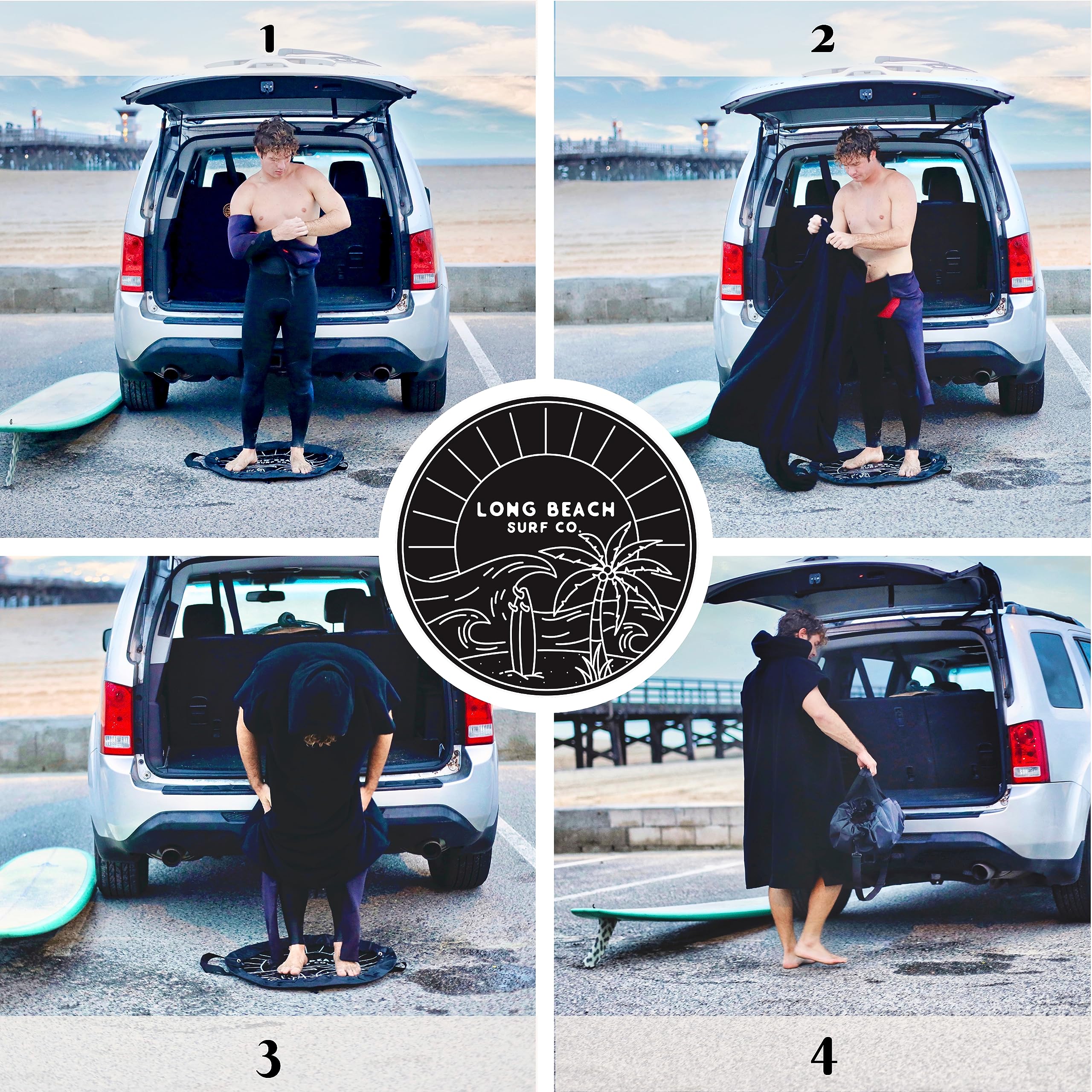 Waterproof Wetsuit Changing Mat - Surf & Swim Dry Bag with Drawstring for Wet Bathing Suits | Portable Wetsuit Storage Mat for Surfing, Swimming & Beach Trips | Quick-Dry Changing Mat for Outdoor Water Sports