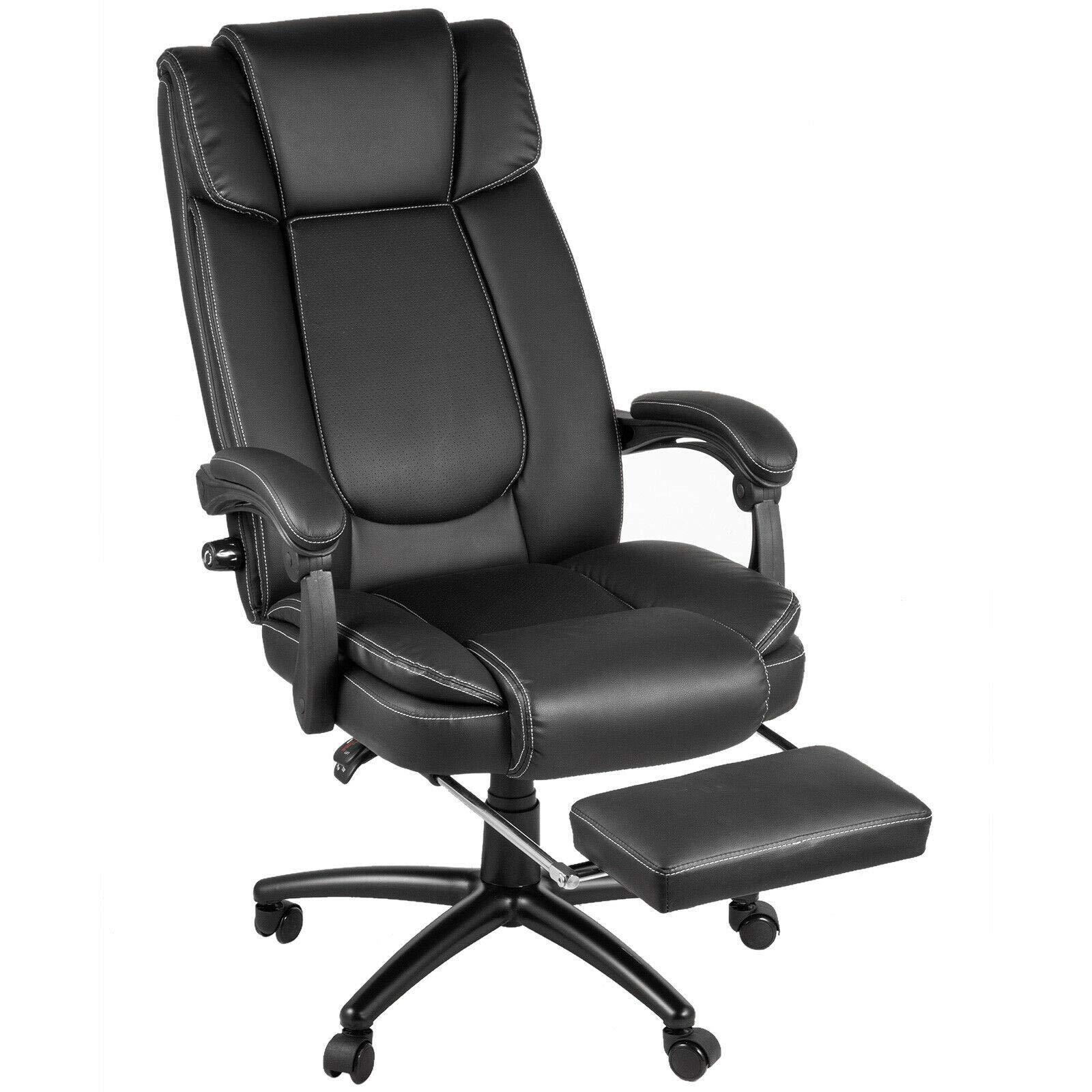 Premium High Back Leather Office Chair - Ergonomic Executive Desk Chair with Lumbar Support for Home & Office Use, Swivel Computer Task Chair for Gaming & Workstation Comfort