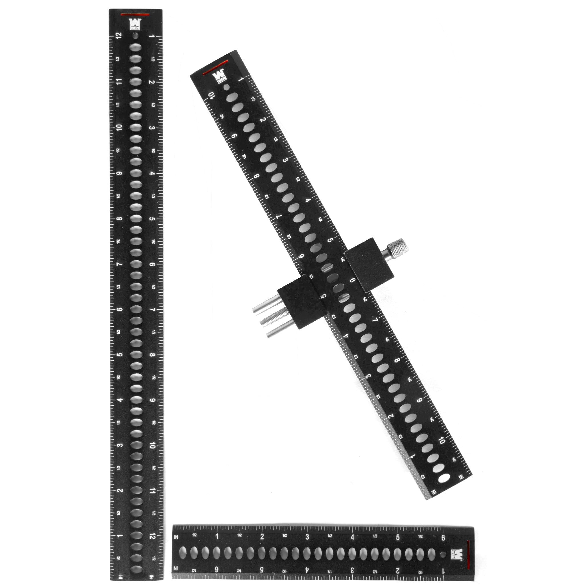 WEN ME800R Multifunctional Marking & Square Scale Tool - Precision Measuring & Layout for Woodworking, Carpentry & DIY Projects