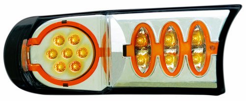 IPCW LEDC-2038C Crystal Clear LED Front Park Signal Light - Pair for Trucks & SUVs | Durable Amber Parking Lights | Daytime Running Lights | Easy Installation for Enhanced Visibility & Safety