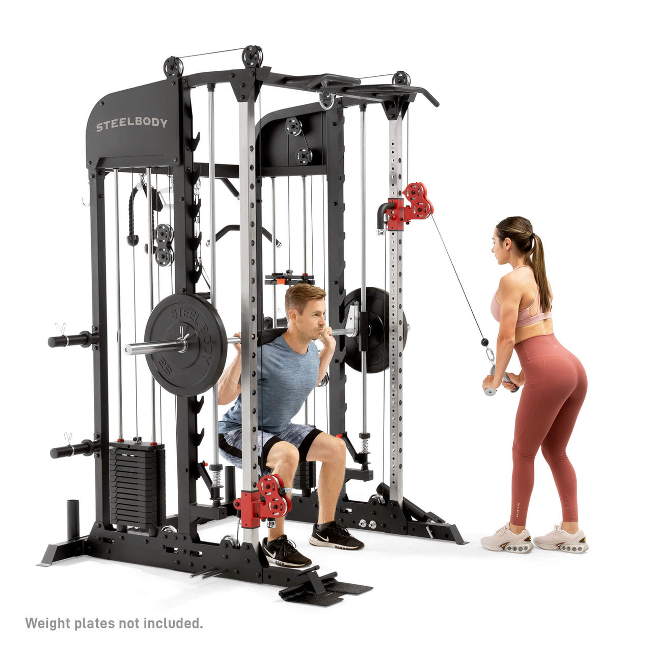SteelBody SM 6900 All-in-One Home Gym - Functional Trainer with Weight Stack, Smith Machine & Cable Crossovers for Full Body Workout | Perfect for Home Fitness & Strength Training