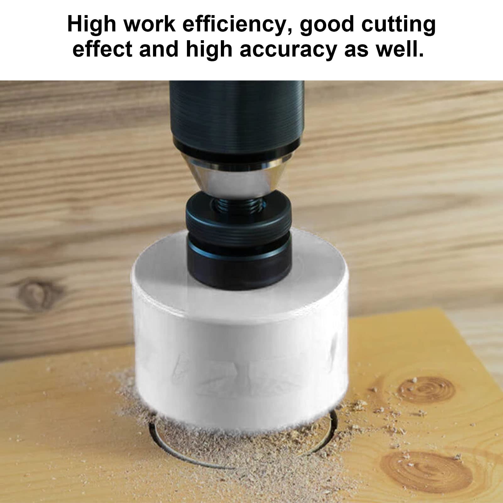 15Pcs Carbide Hole Saw Kit - High Speed Steel Drill Bits for Metal, Wood & Plastic Cutting