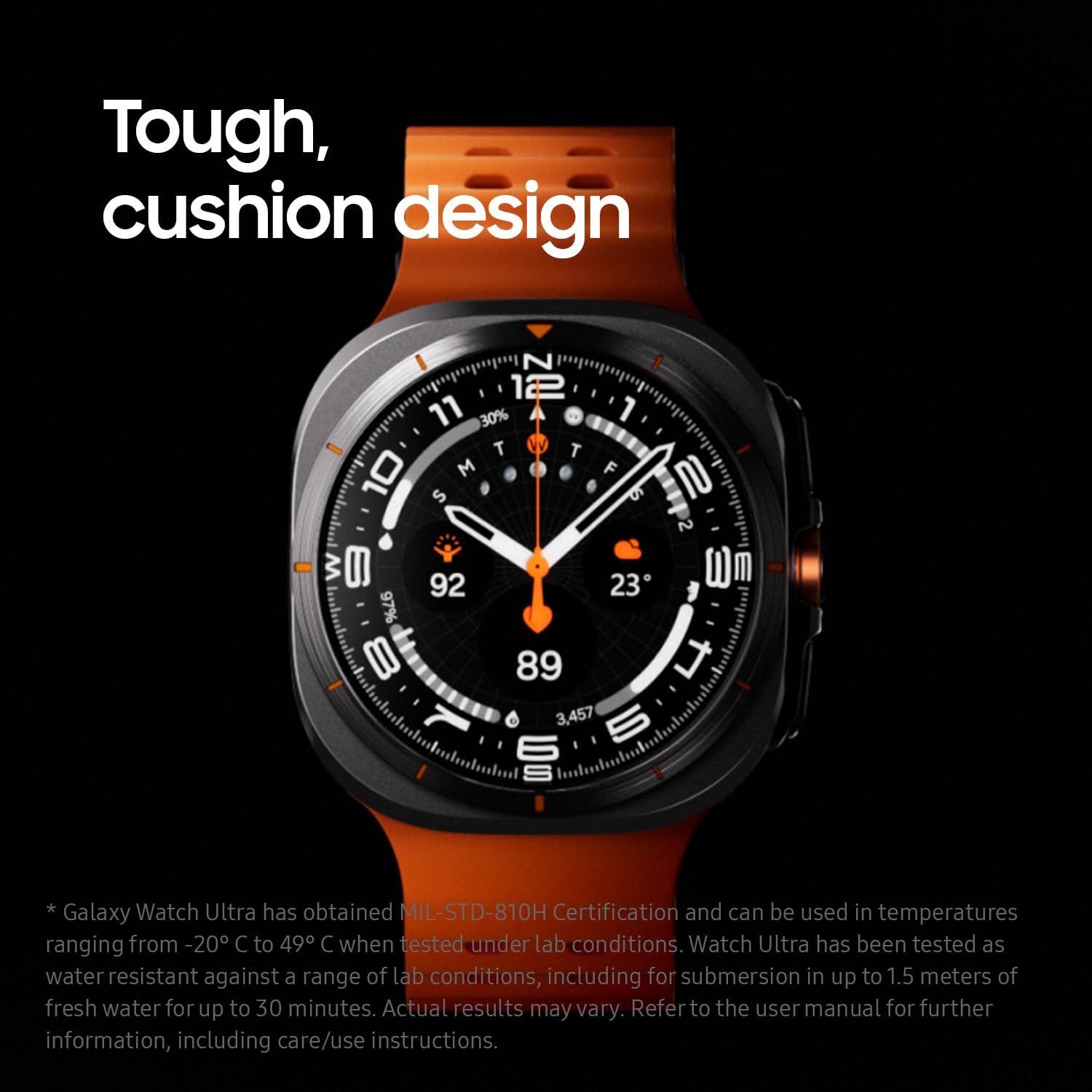 Samsung Galaxy Watch Ultra AI Smart Watch with Health Monitoring & Fitness Tracking, 47mm LTE Titanium Grey - Perfect for Workouts, Running & Daily Activity Tracking