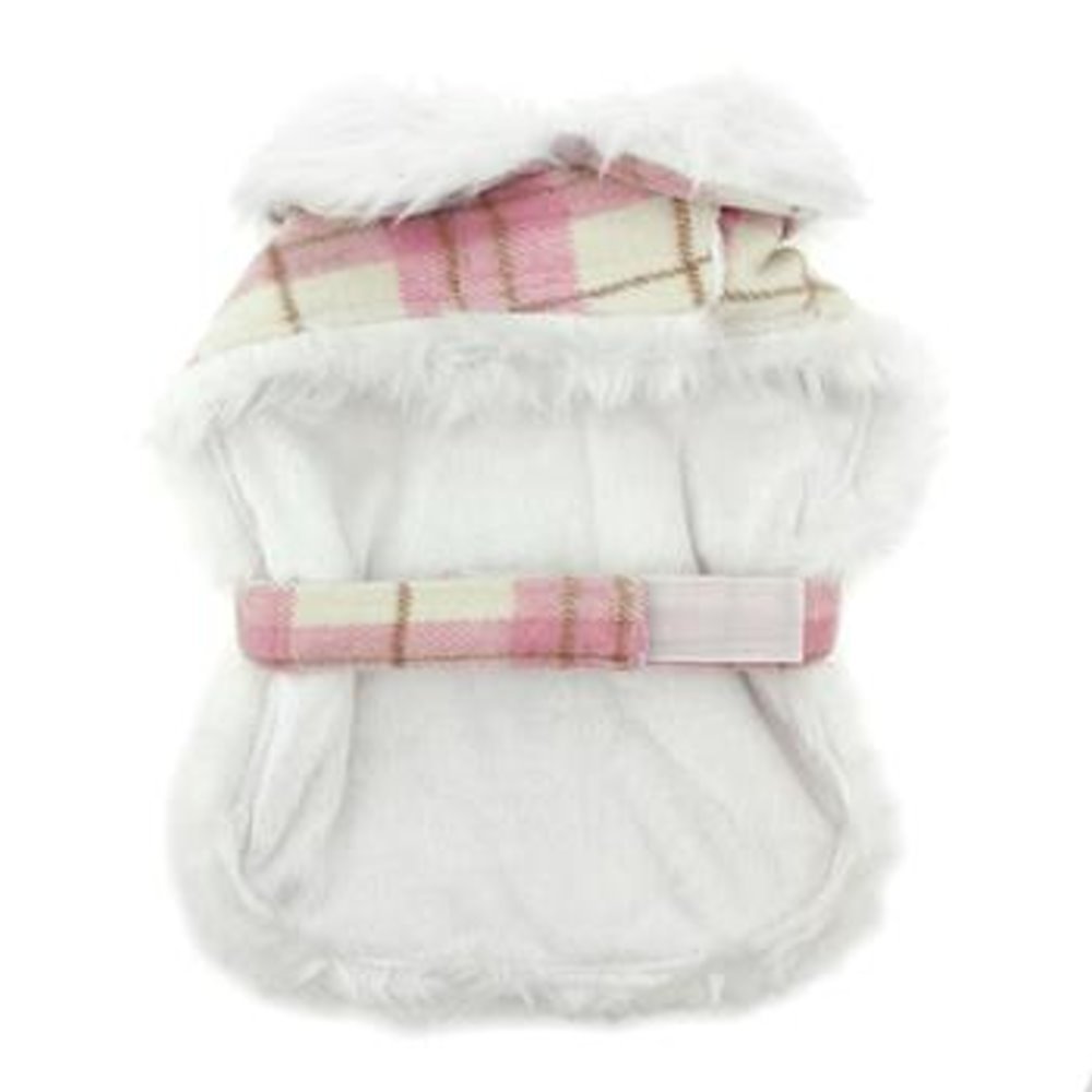 Stylish Pink Plaid Dog Coat - Waterproof & Warm Winter Jacket for Small to Medium Dogs - Perfect for Outdoor Walks, Park Visits, and Cold Weather Adventures