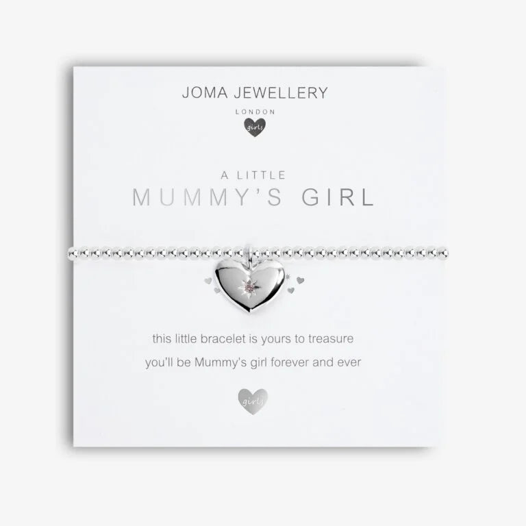 Joma Jewellery Bracelet for Kids - A Little Mummy's Girl Charm Bracelet | Cute Gift for Daughters, Birthday & Mother-Daughter Moments