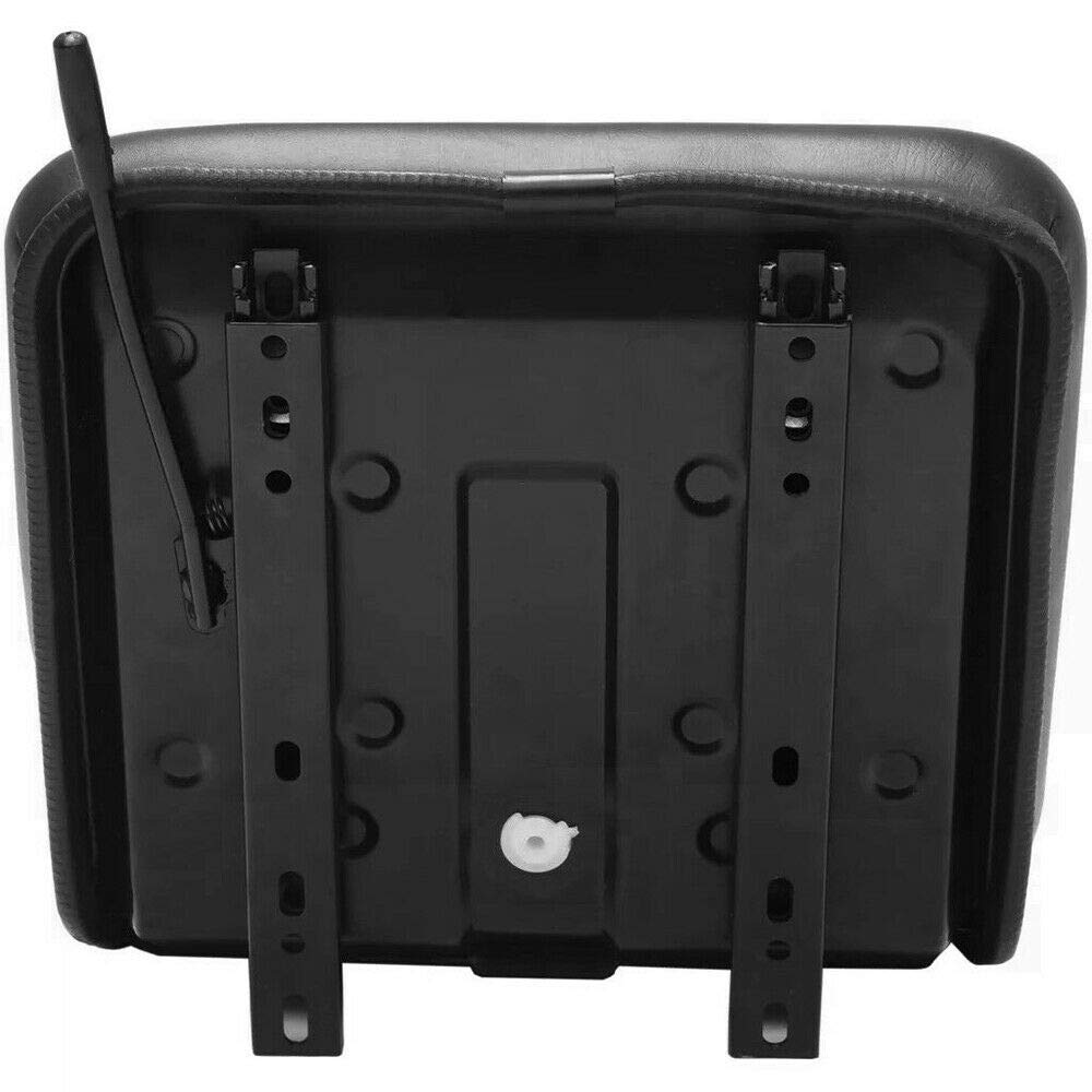 Universal Tractor Seat Replacement with Drain Hole & 5.5'' Sliding Tracks - Compatible with Tractors, Dumpers, Forklifts, Mowers & Diggers - Ideal for Farming, Construction & Landscaping Equipment