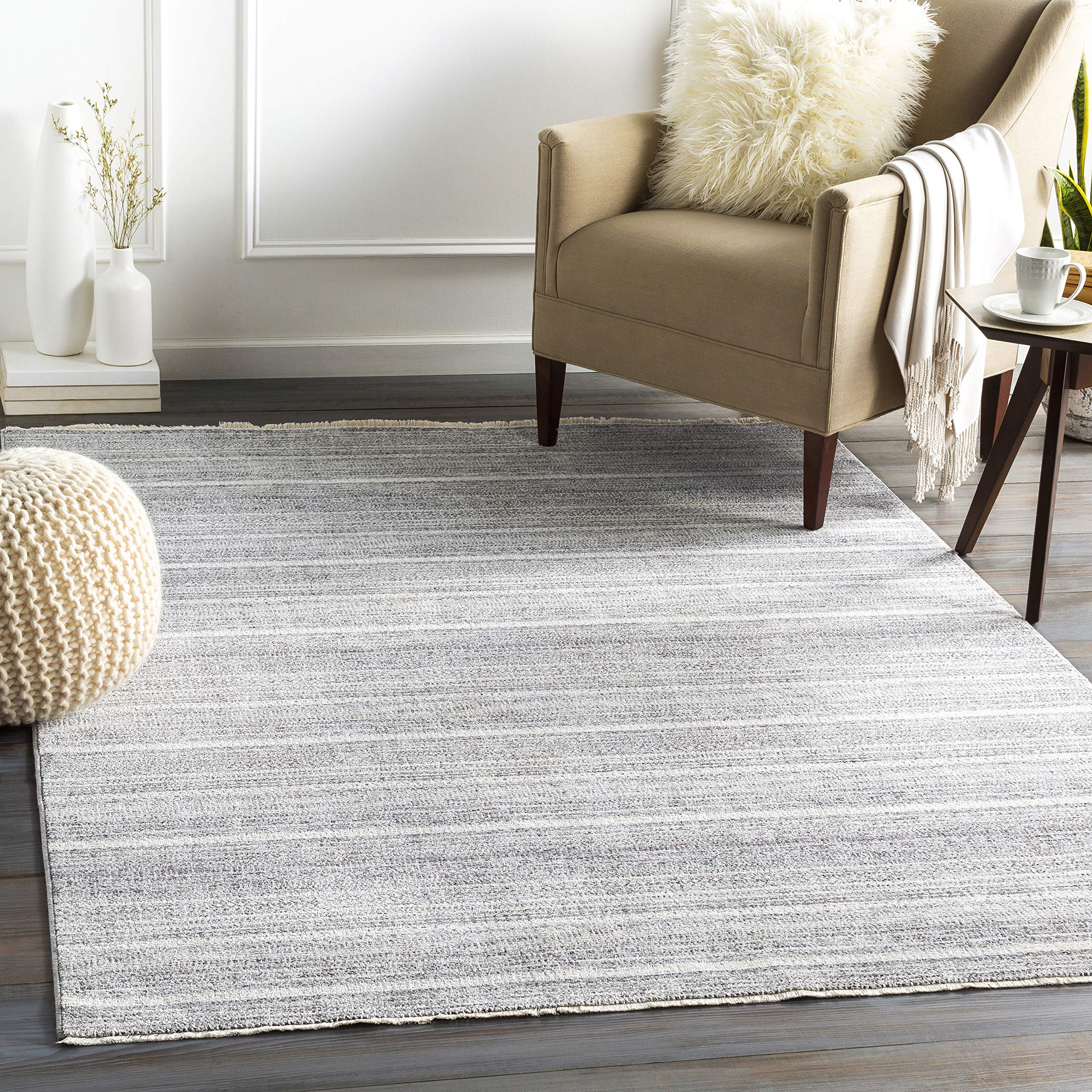 Mark&Day 9x13 Amen Transitional Pale Blue Area Rug - Soft White Blue Gray Carpet for Living Room, Bedroom, Kitchen - Perfect for Home Decor, Cozy Spaces & High Traffic Areas (9' x 13'1