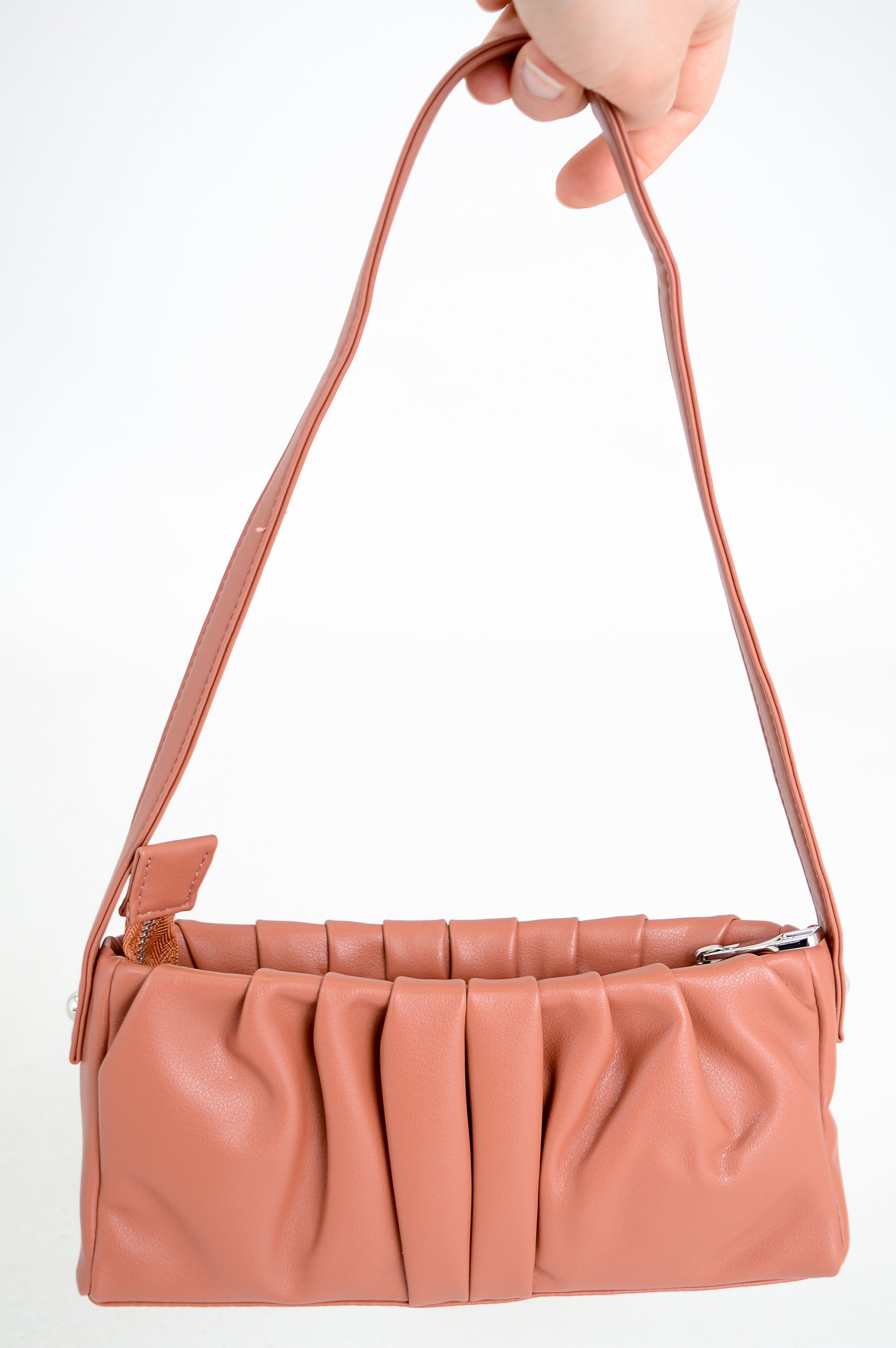 Janette Genuine Leather Handbag in Terra Cotta - Stylish Women's Crossbody Purse for Work, Travel & Everyday Use