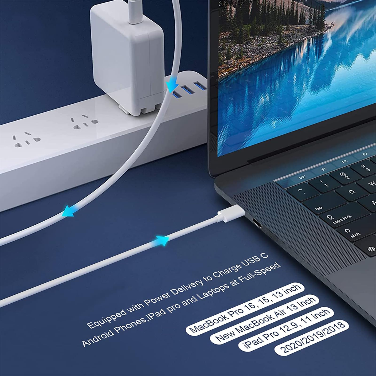 Original Title: Mac Book Pro Charger - 118W 96W USB C Charger Fast Charger for MacBook pro/Air, ipad Pro, M1,M2 Laptop and All USB C Device, Include Charge Cable Optimized Title: 96W 118W USB-C Fast Charger for MacBook Pro/Air, iPad Pro, M1/M2 Laptops & USB-C Devices - Includes Charge Cable | Perfect for Travel, Office & Home Use