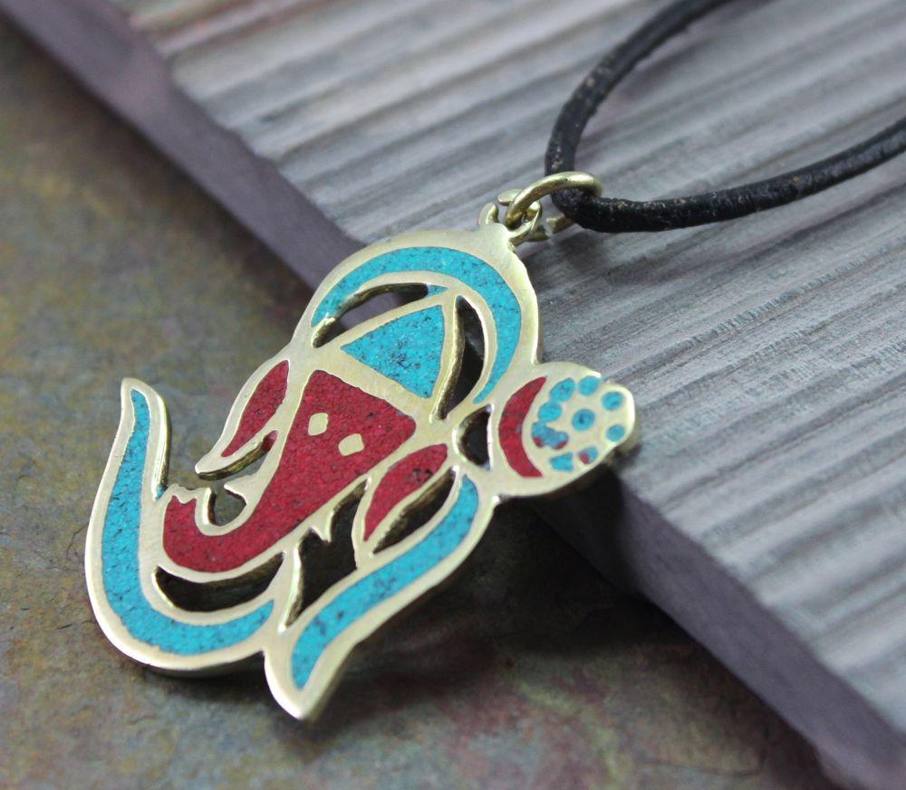 OM Ganesh Pendant - Elegant Spiritual Jewelry for Meditation & Yoga - Perfect Gift for Hindu Devotees & Spiritual Seekers