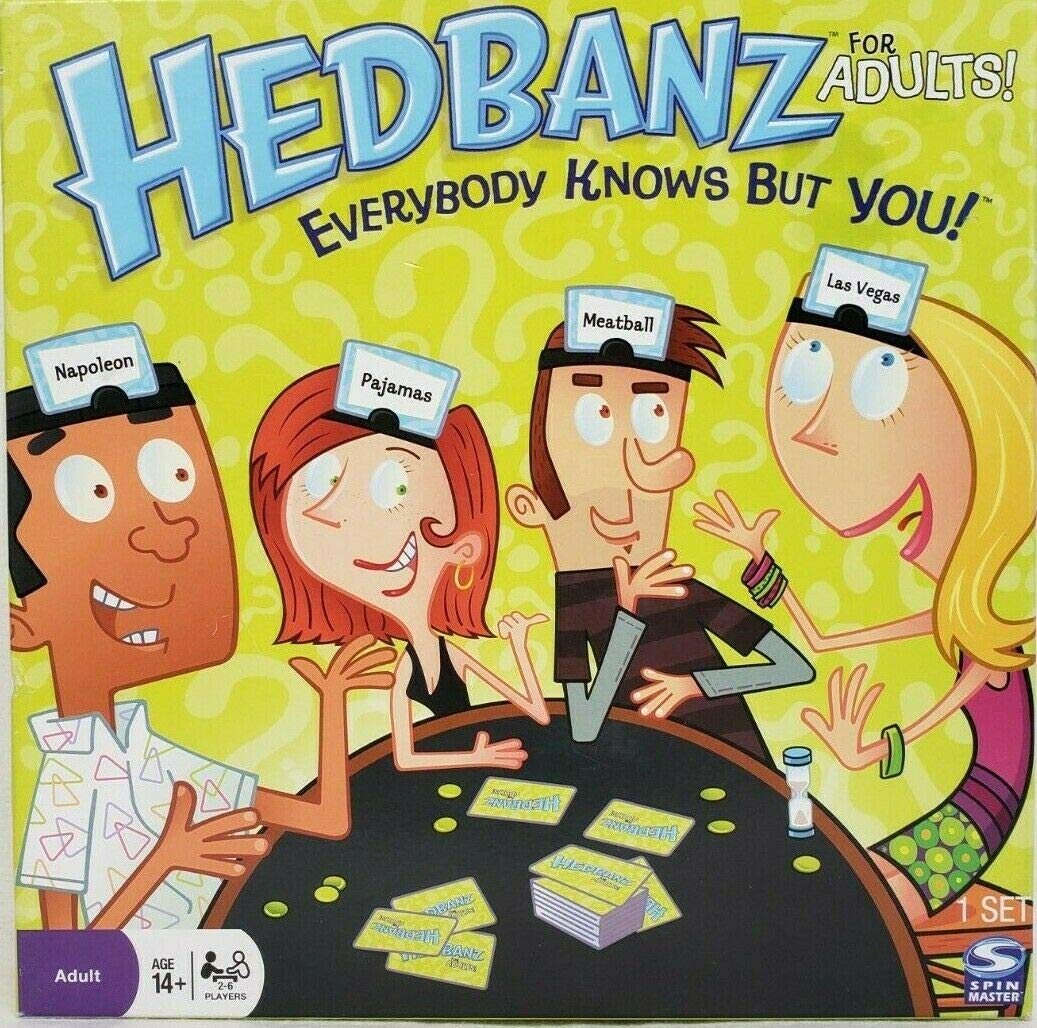 Spin Master Hedbanz Board Game for Adults - Fun Family Party Guessing Game for Game Nights & Social Gatherings
