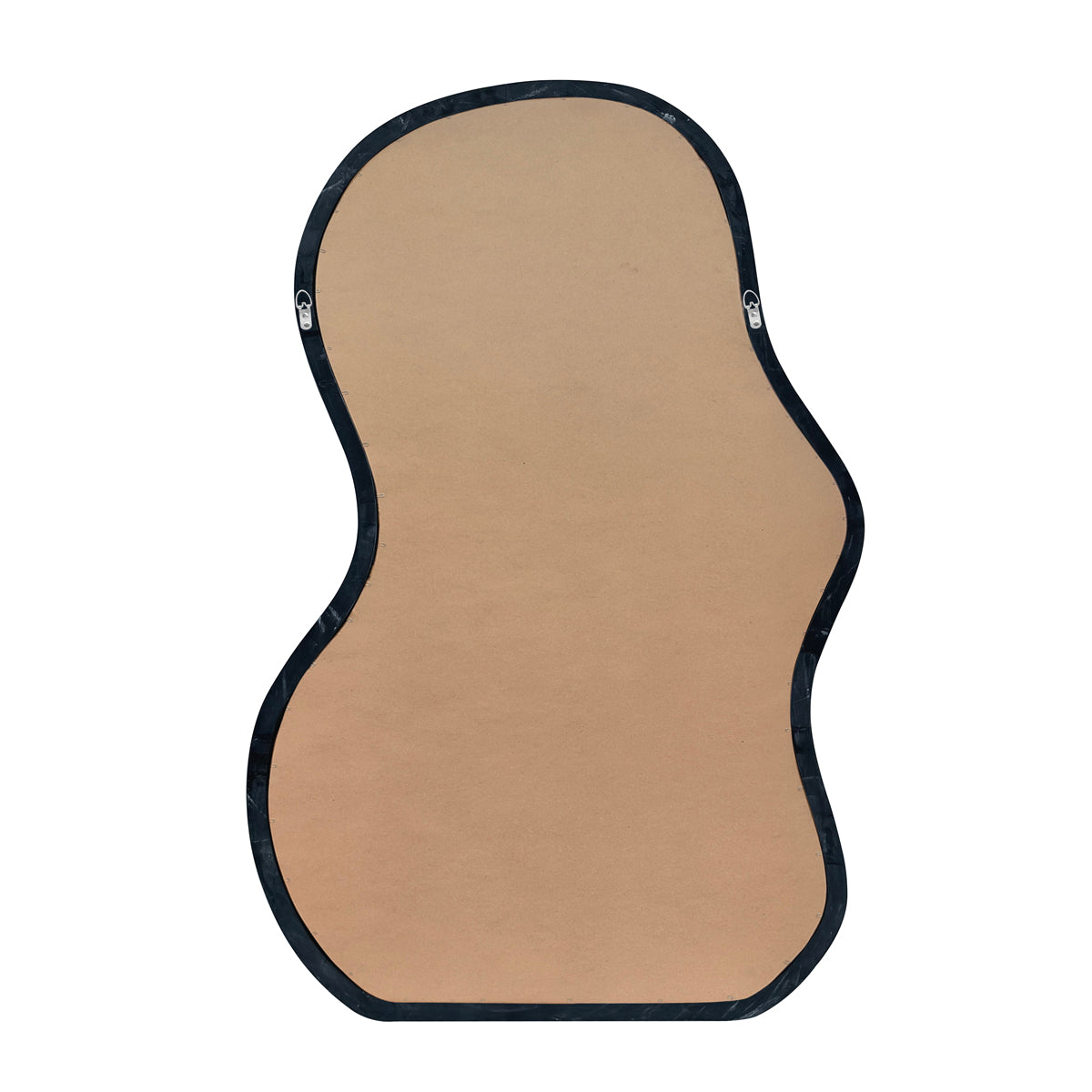 Florentina Oak Curve Wall Mirror 24x36 Inches - Elegant Oval Wooden Mirror for Living Room, Bedroom, Entryway - Home Decor & Interior Design Accent