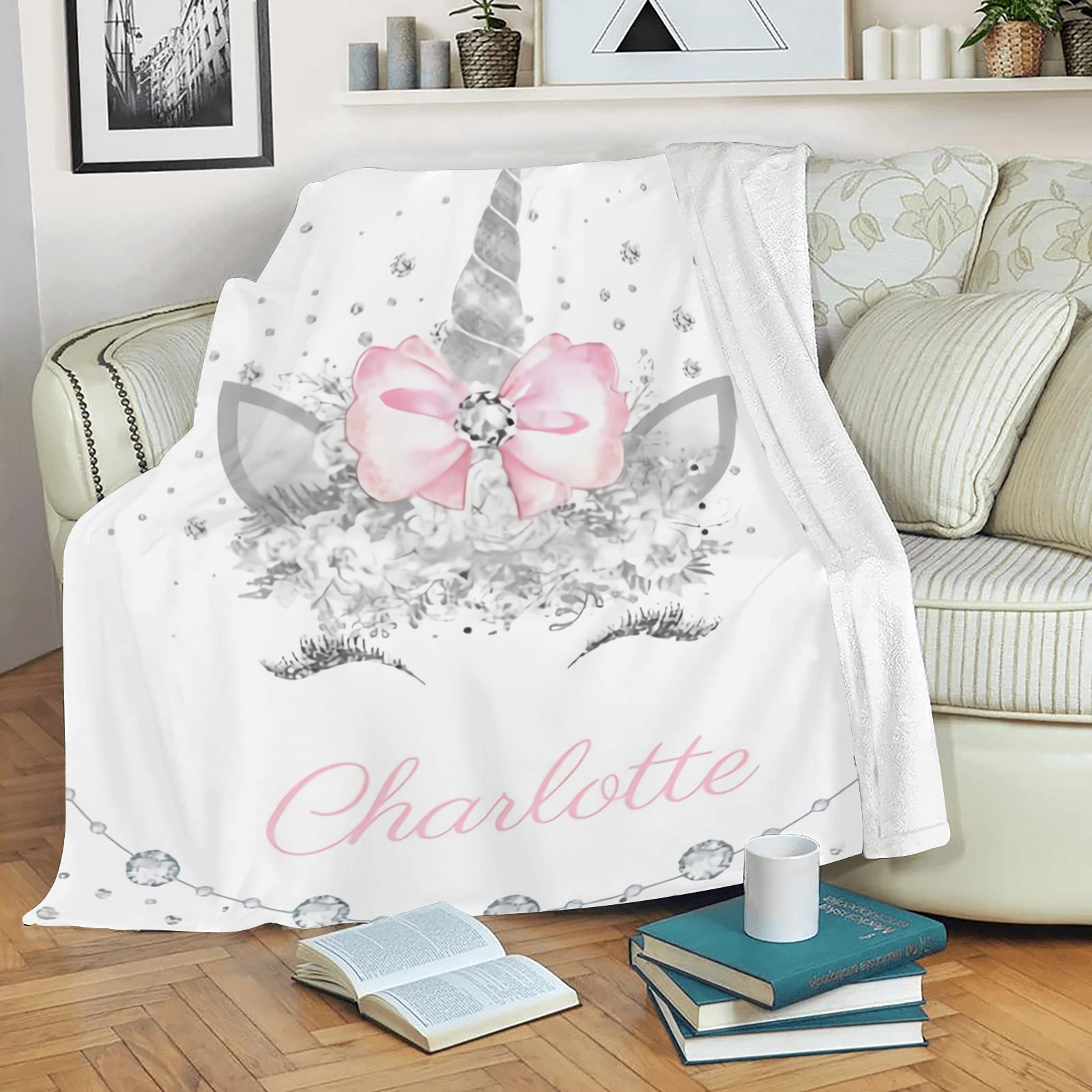Personalized Baby Blanket with Name - Custom Elephant Blanket for Boys & Girls | Super Soft Newborn Blanket, Nursery Decor, Neutral Baby Shower Gift | Perfect for Cuddling, Swaddling & Nursery Decorations