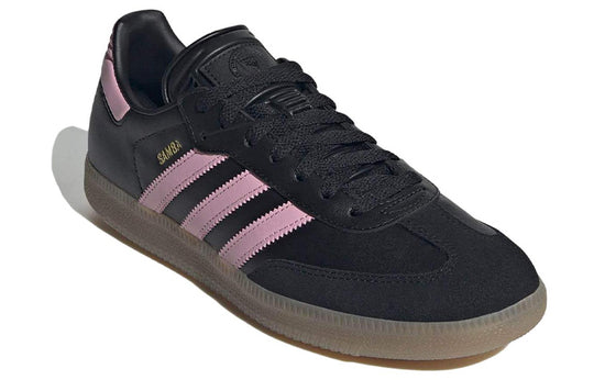 Adidas Men's Samba OG Soccer Cleats - Inter Miami CF Lionel Messi Edition (Black/Pink/Gum) | Football Boots for Training & Matches