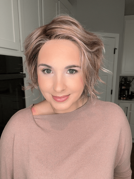 City Roast Synthetic Lace Front Wig with Mono Part - Natural Looking Human Hair Wig for Women | Perfect for Cosplay, Daily Wear & Special Occasions